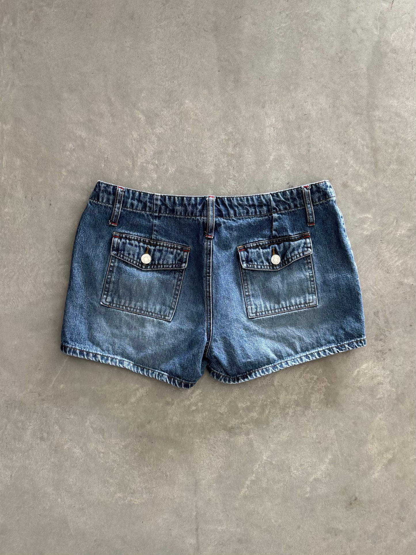 Vintage Denim Mini Shorts - 30x3.5