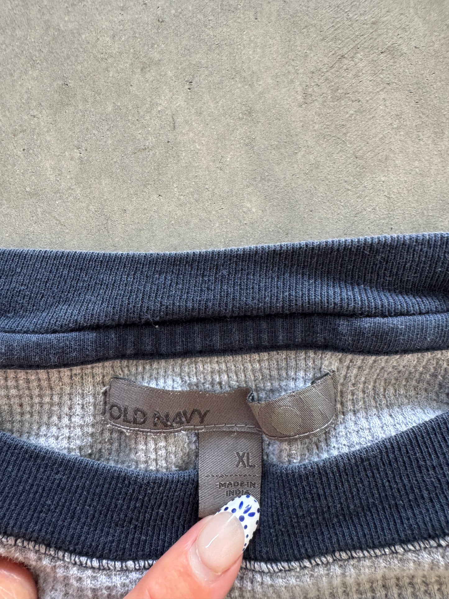 Vintage Old Navy Waffle Knit - XL