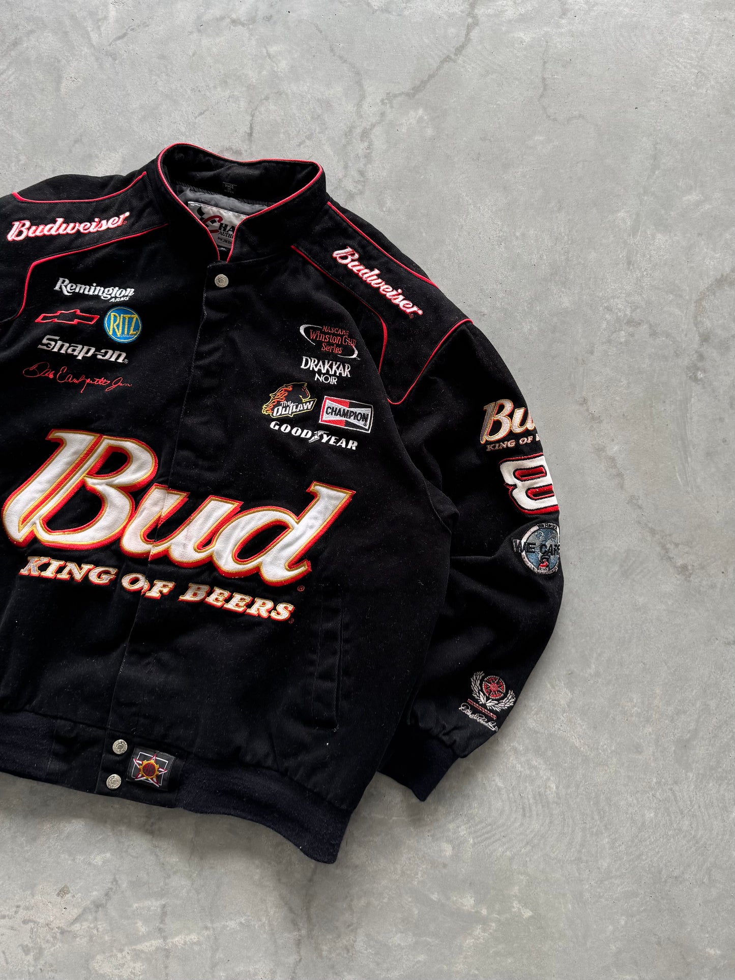 Vintage Budweiser King of Beers Nascar Jacket - XL