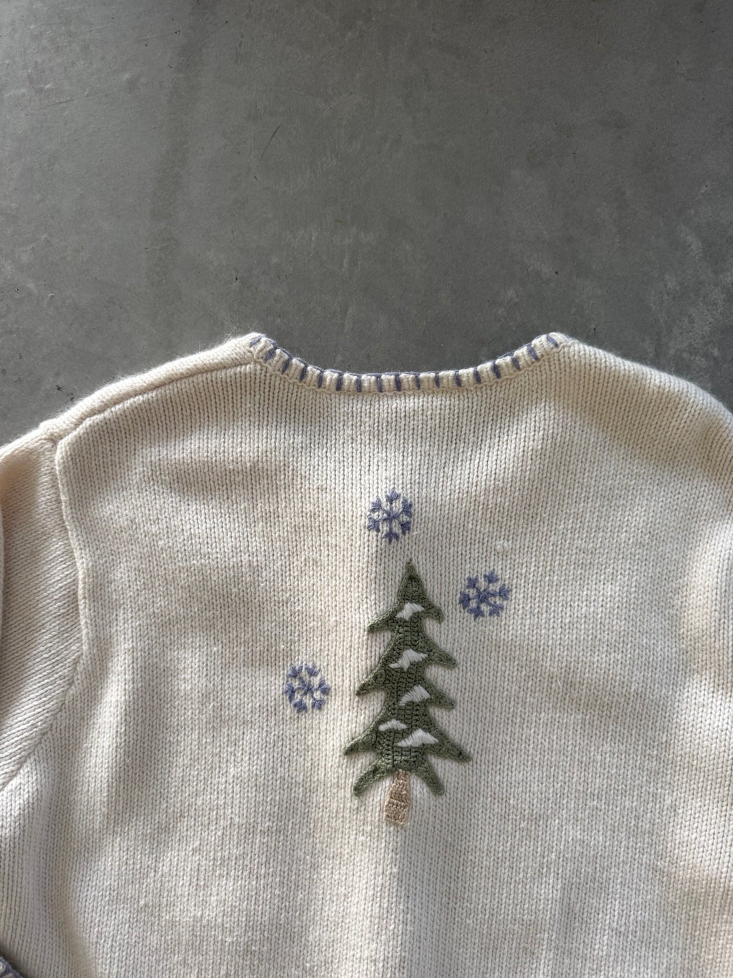 Vintage Christmas Winter Cardigan - XL