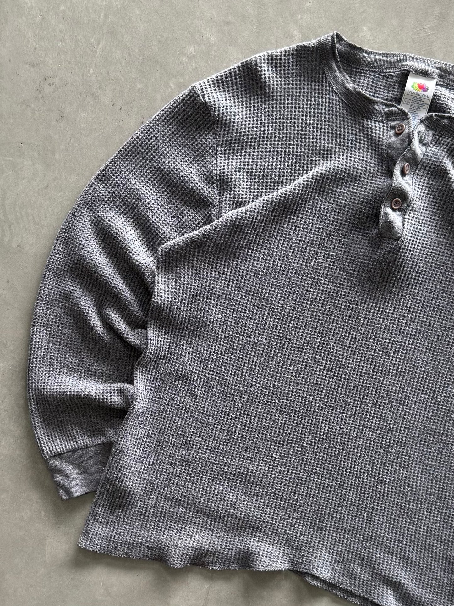 Vintage Fruit of the Loom Waffle Knit - XL