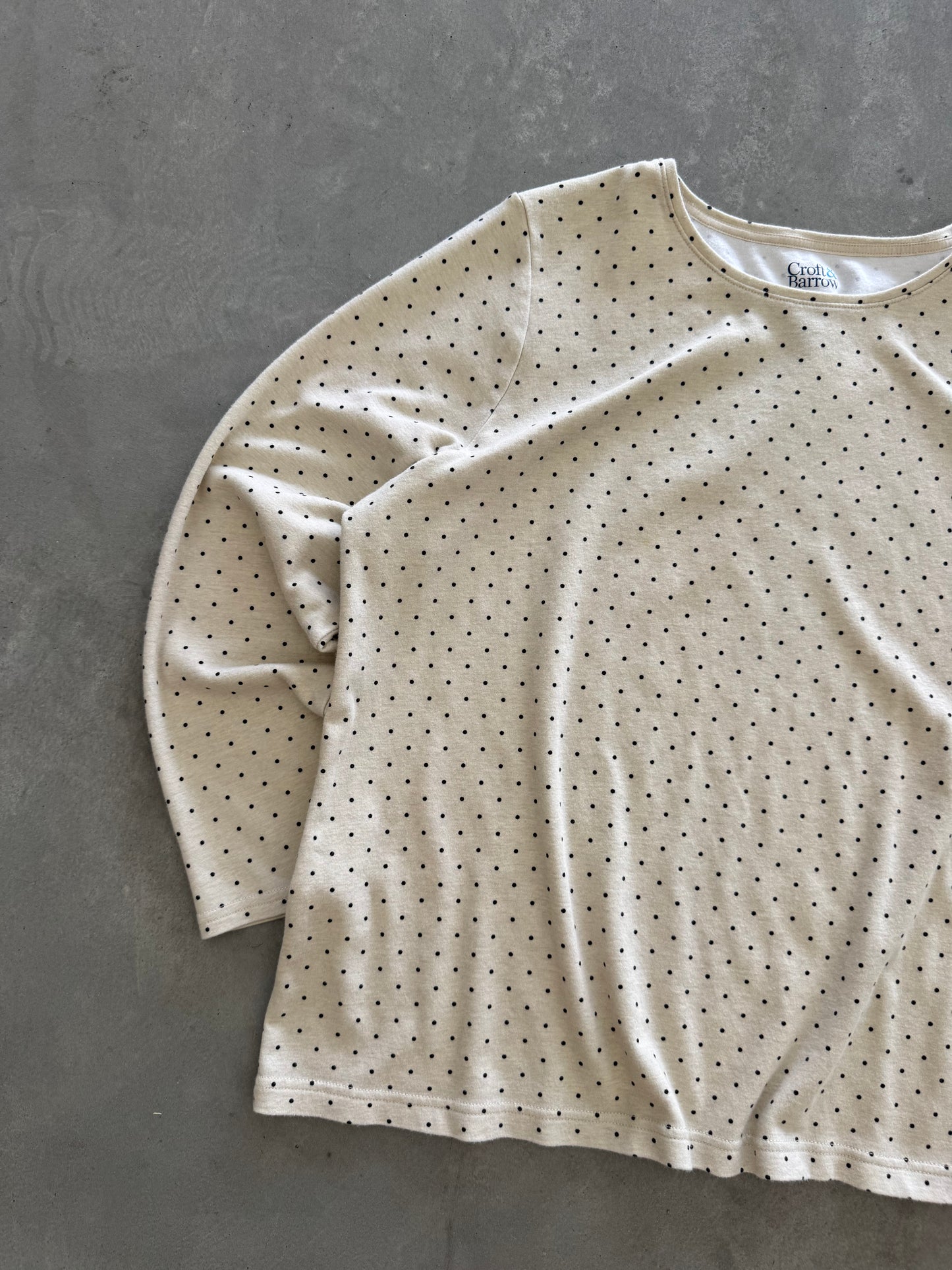 Vintage Polka Dot Women’s Long Sleeve - XL