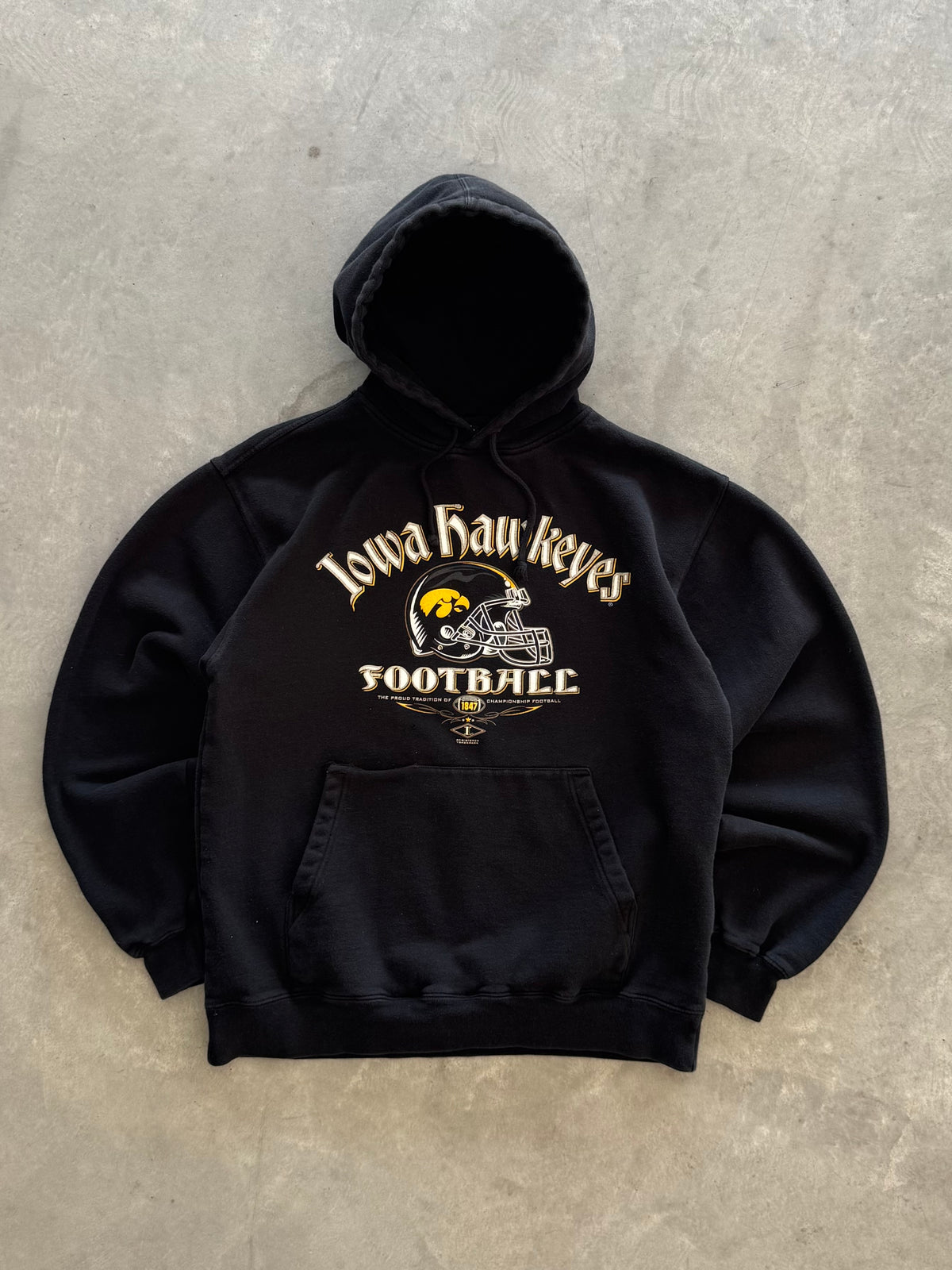 Vintage Iowa Hawkeyes Football Hoodie - M