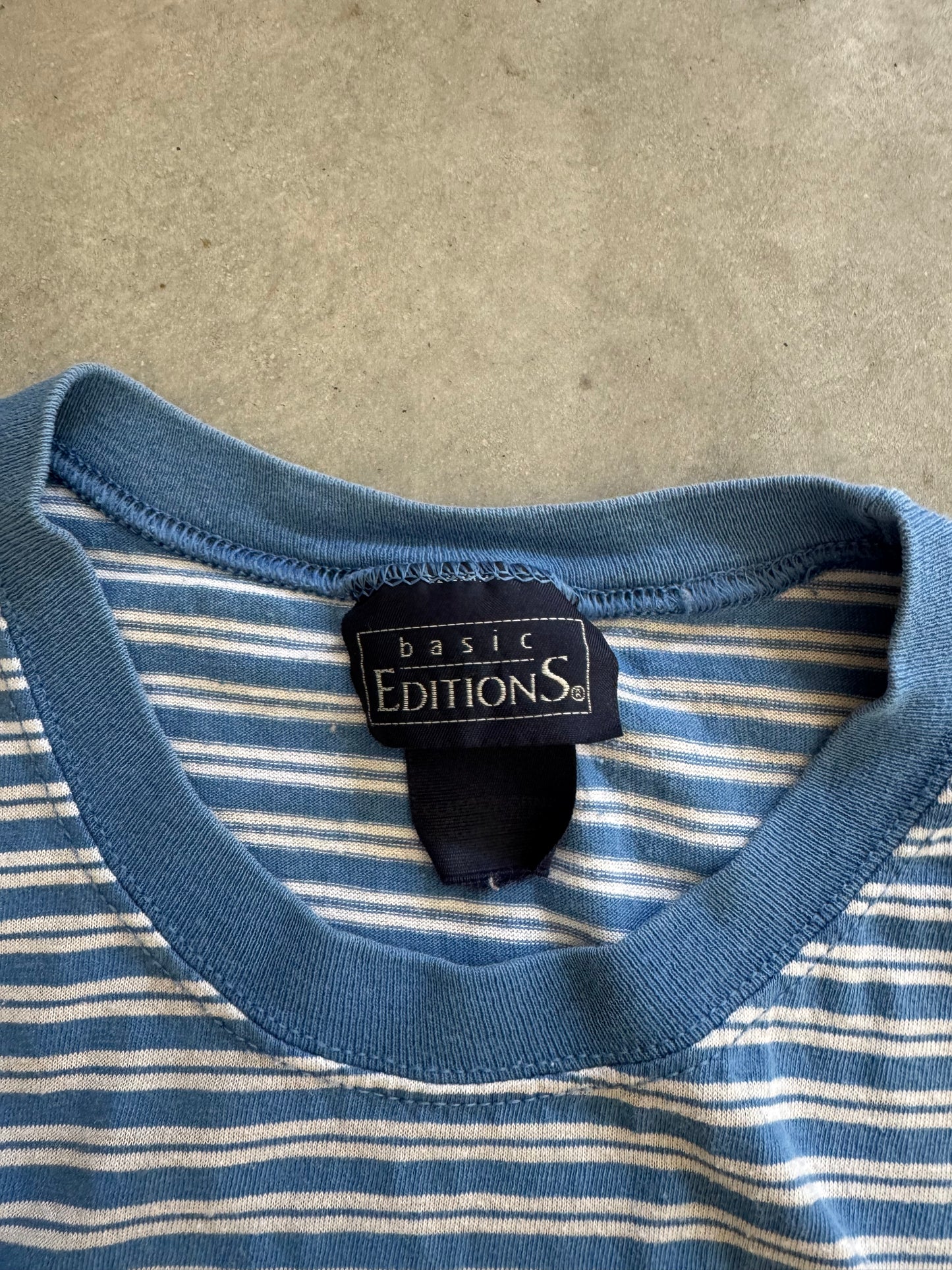 Vintage Basic Editions Striped Tee - XL