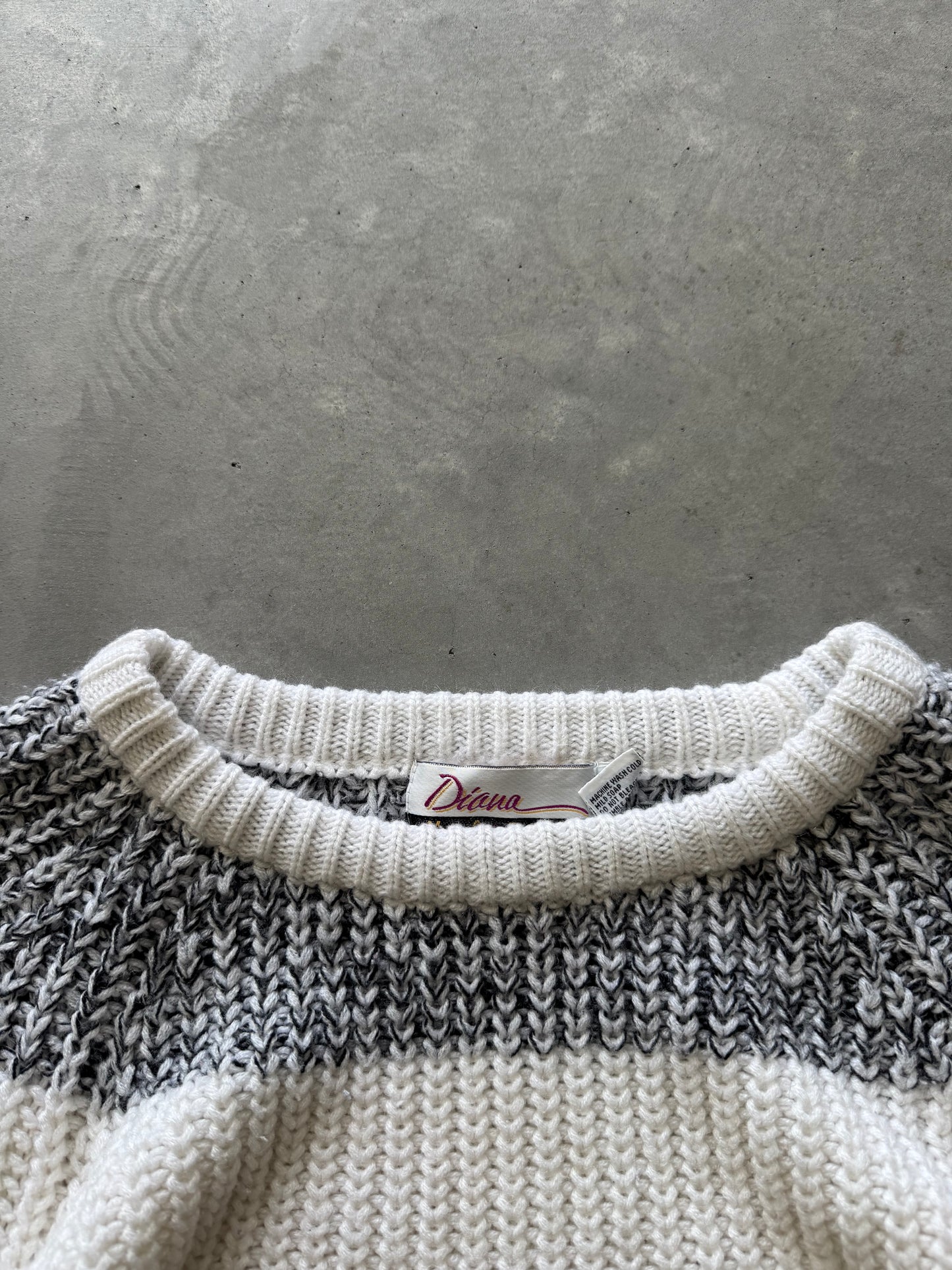 Vintage Striped Sweater - XL