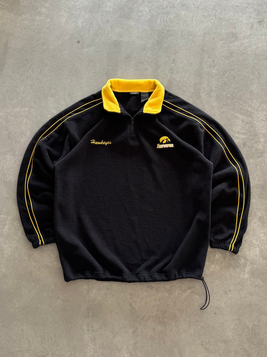 Vintage Iowa Hawkeyes Fleece Quarterzip- XXL