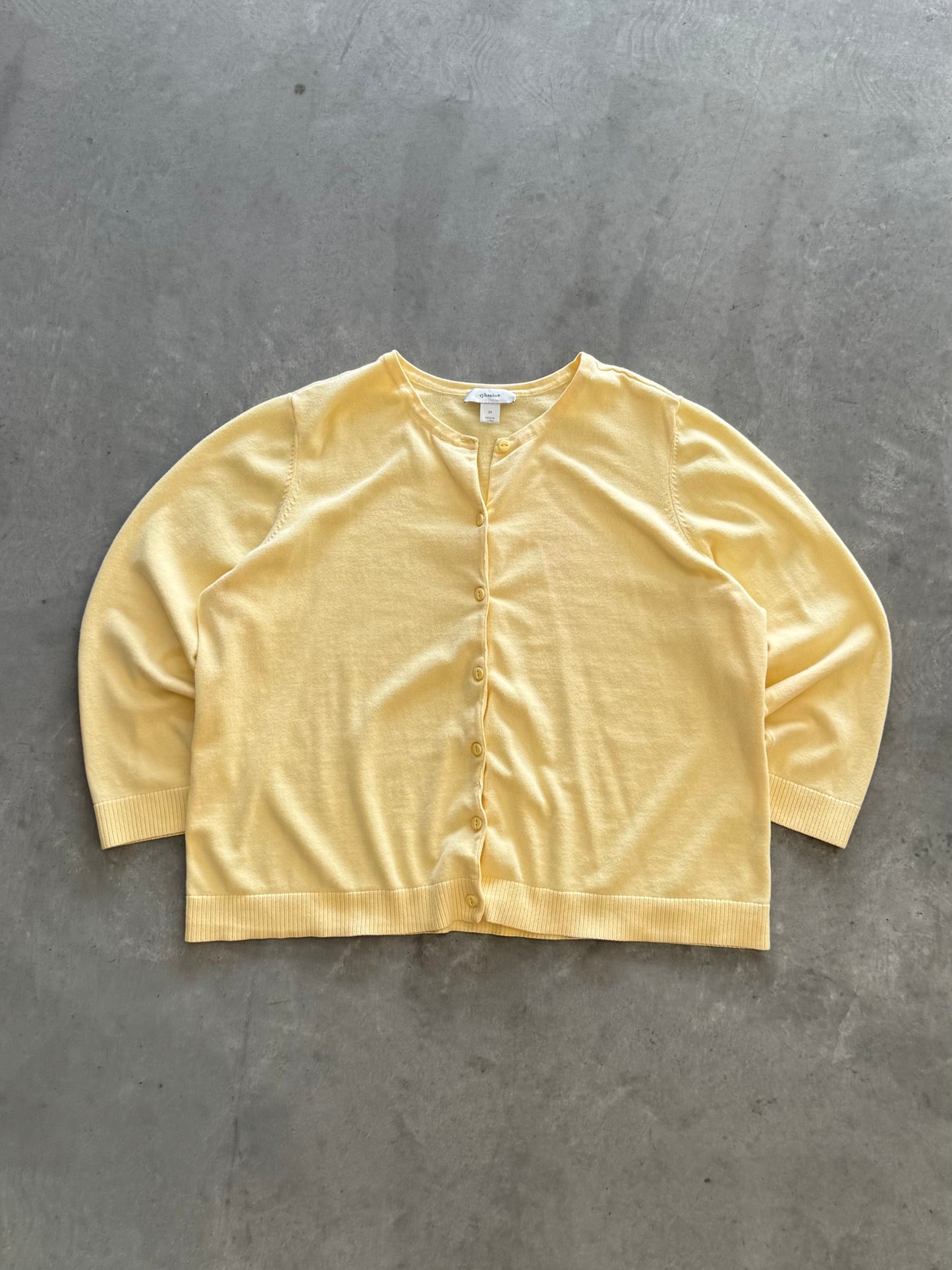Vintage Yellow Cardigan - XXL
