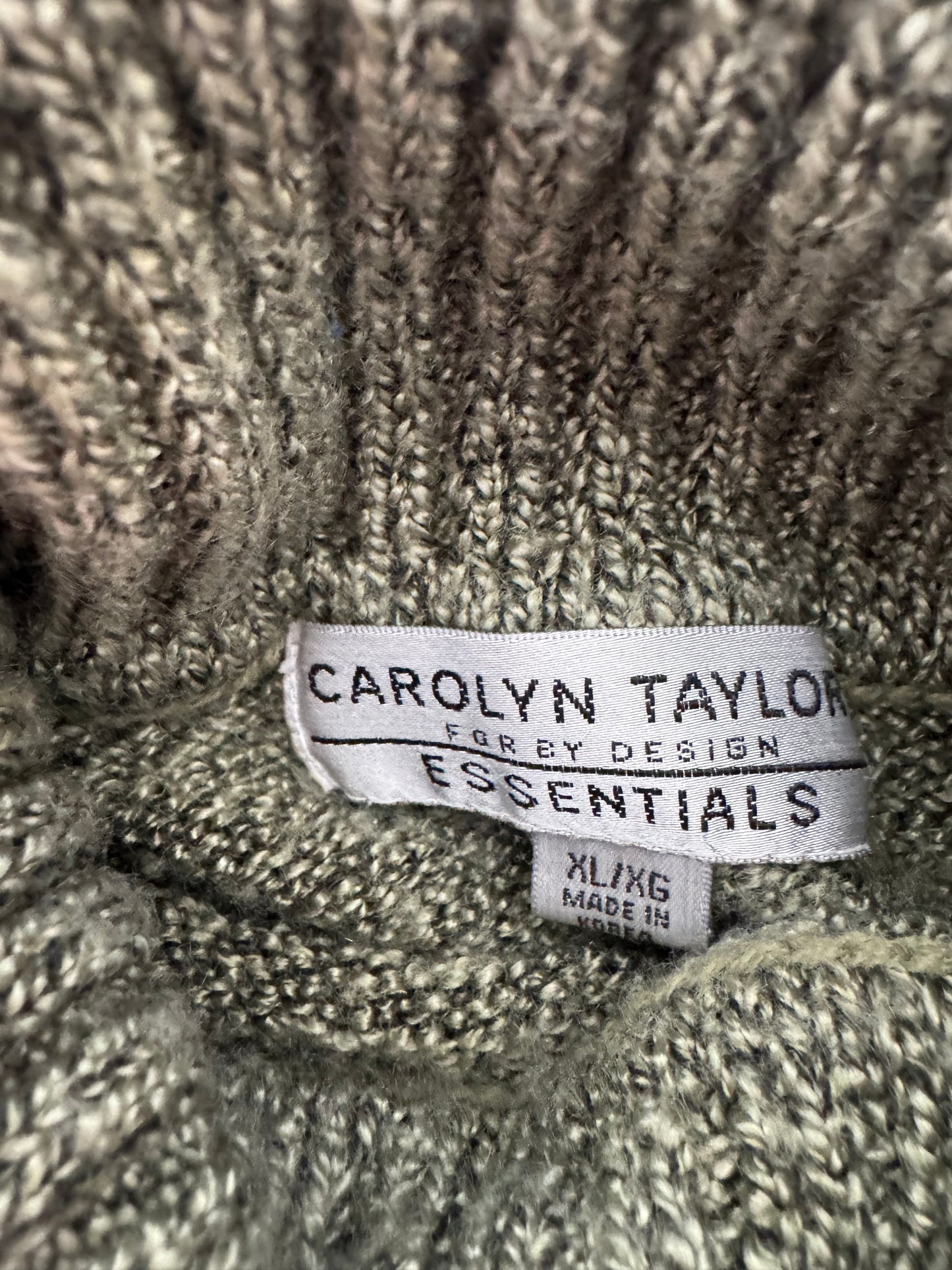 Vintage Fair Isle Turtle Neck Sweater - XL