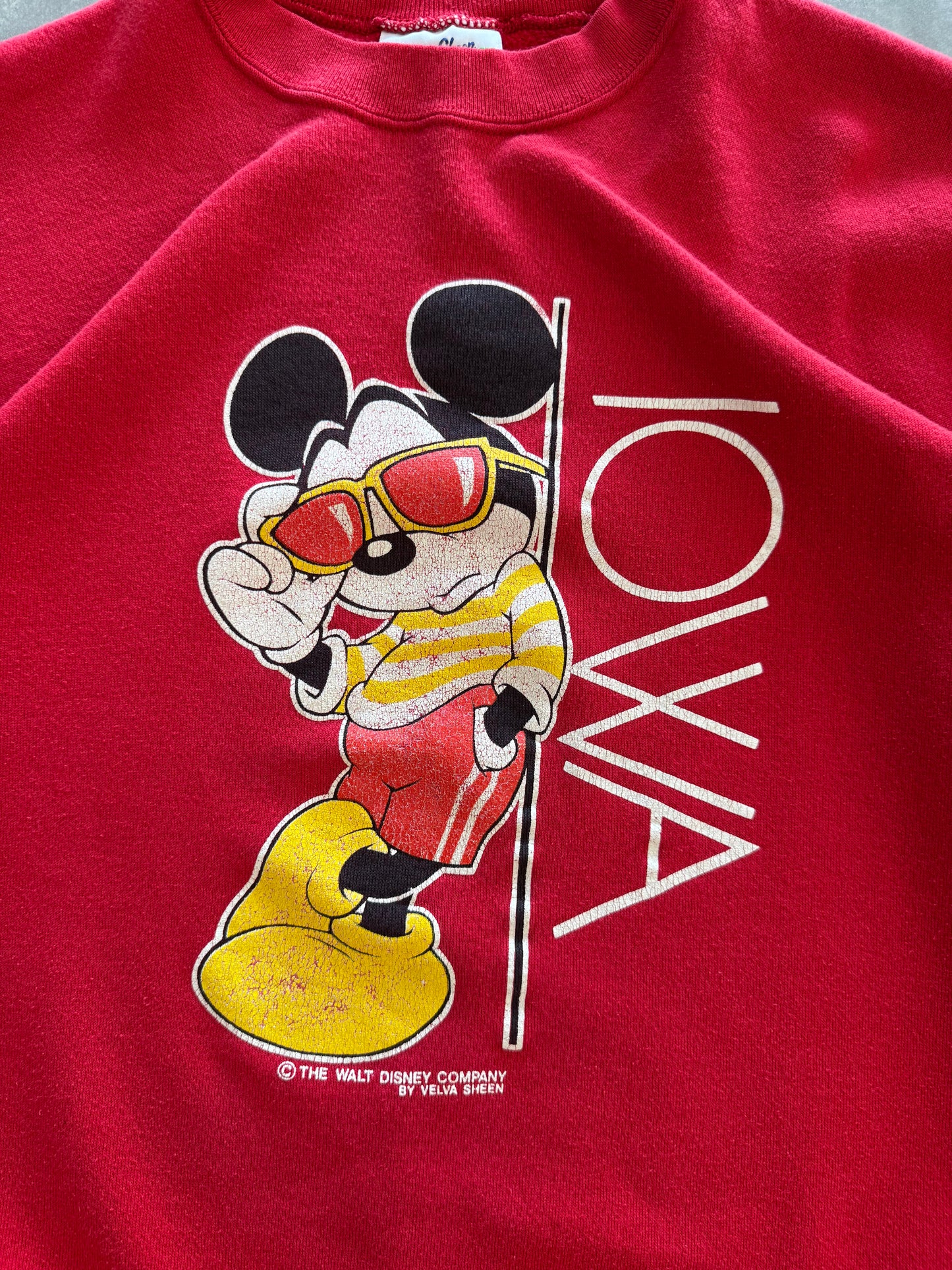 Vintage 90s Mickey Mouse Iowa Sweatshirt - L
