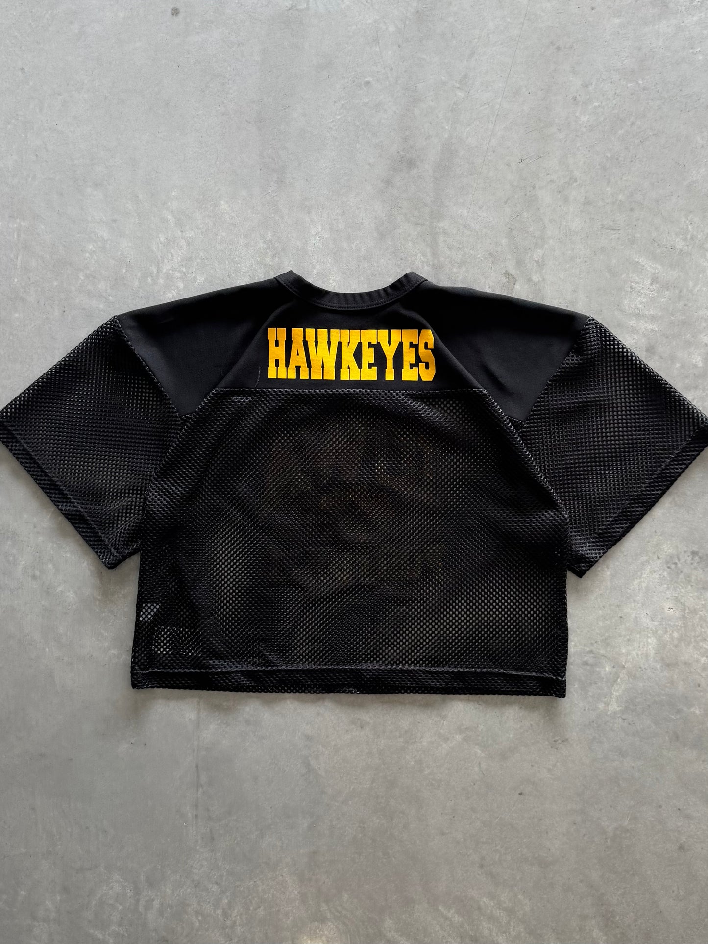 Vintage Iowa Hawkeyes Cropped Mesh Jersey - L