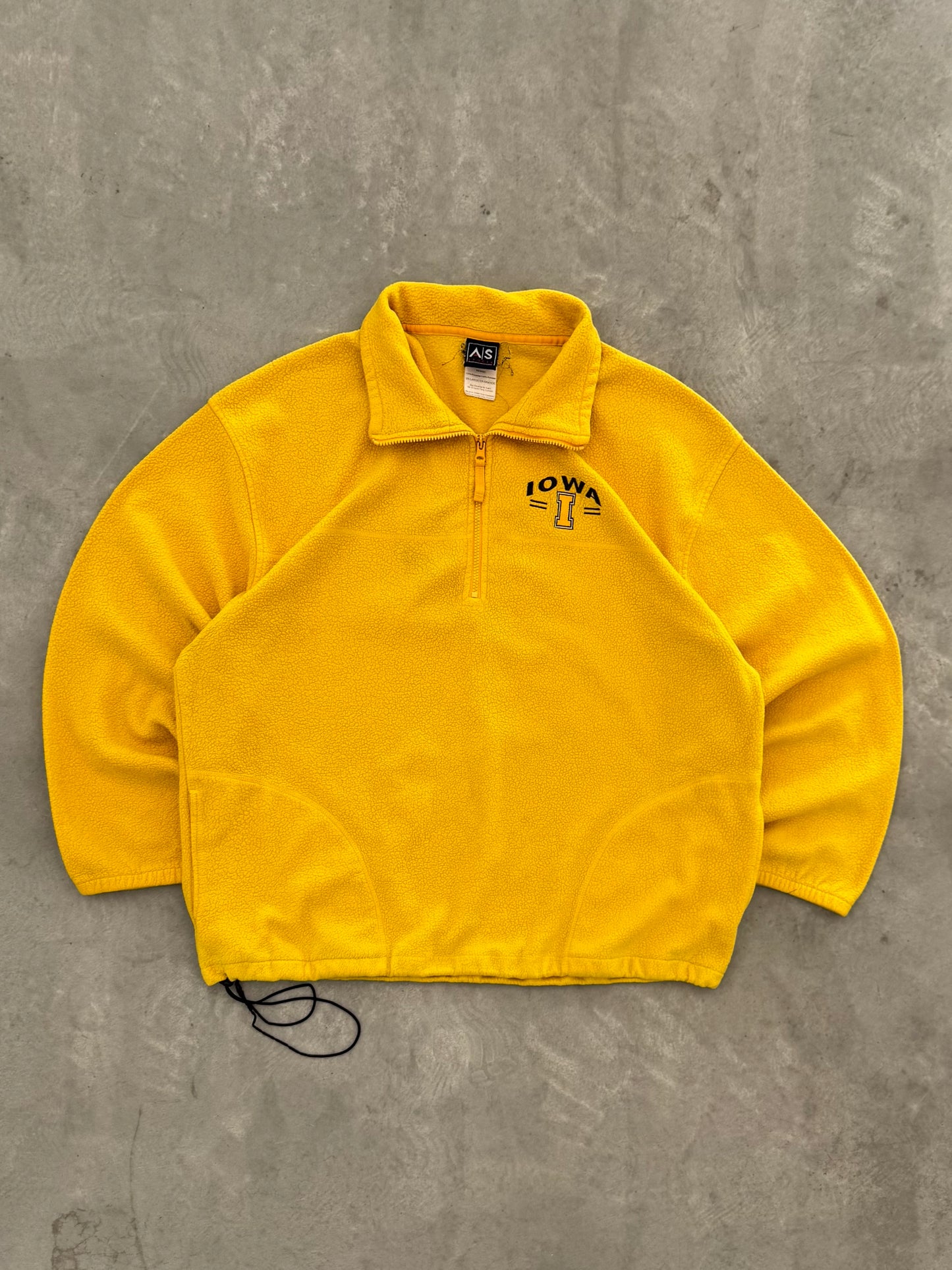 Vintage Iowa Hawkeyes Fleece Quarter Zip - XXL