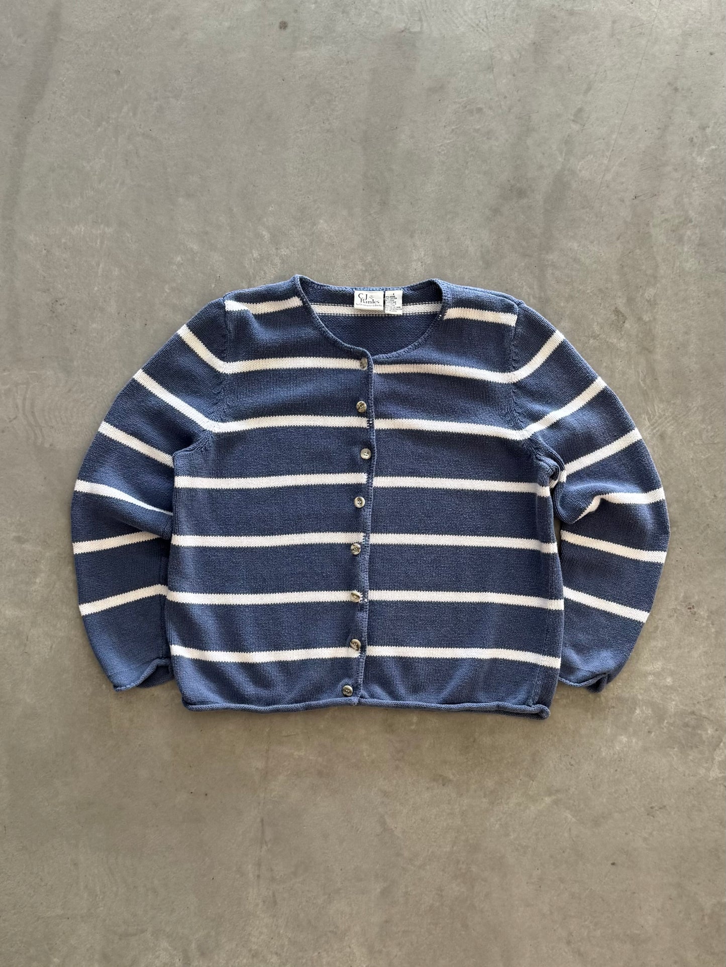 Vintage Striped Women’s Cardigan - XL