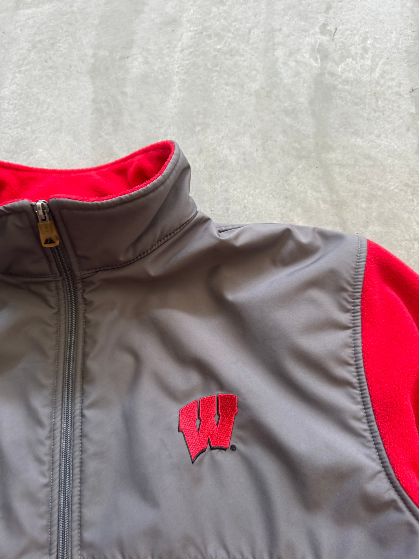 Vintage Wisconsin Badger Fleece Jacket - L