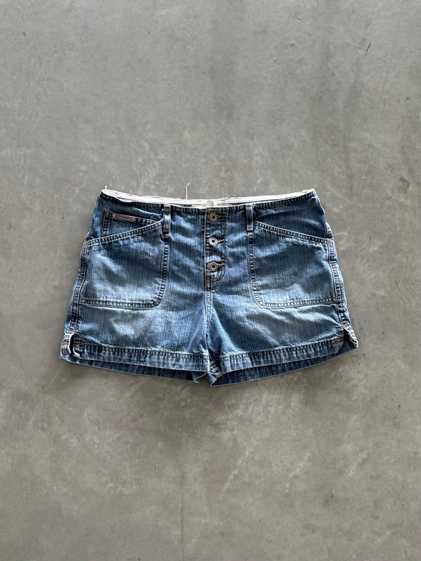 Vintage Hydraulic Denim Shorts - 32x3