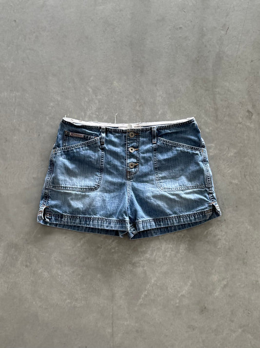 Vintage Hydraulic Denim Shorts - 32x3