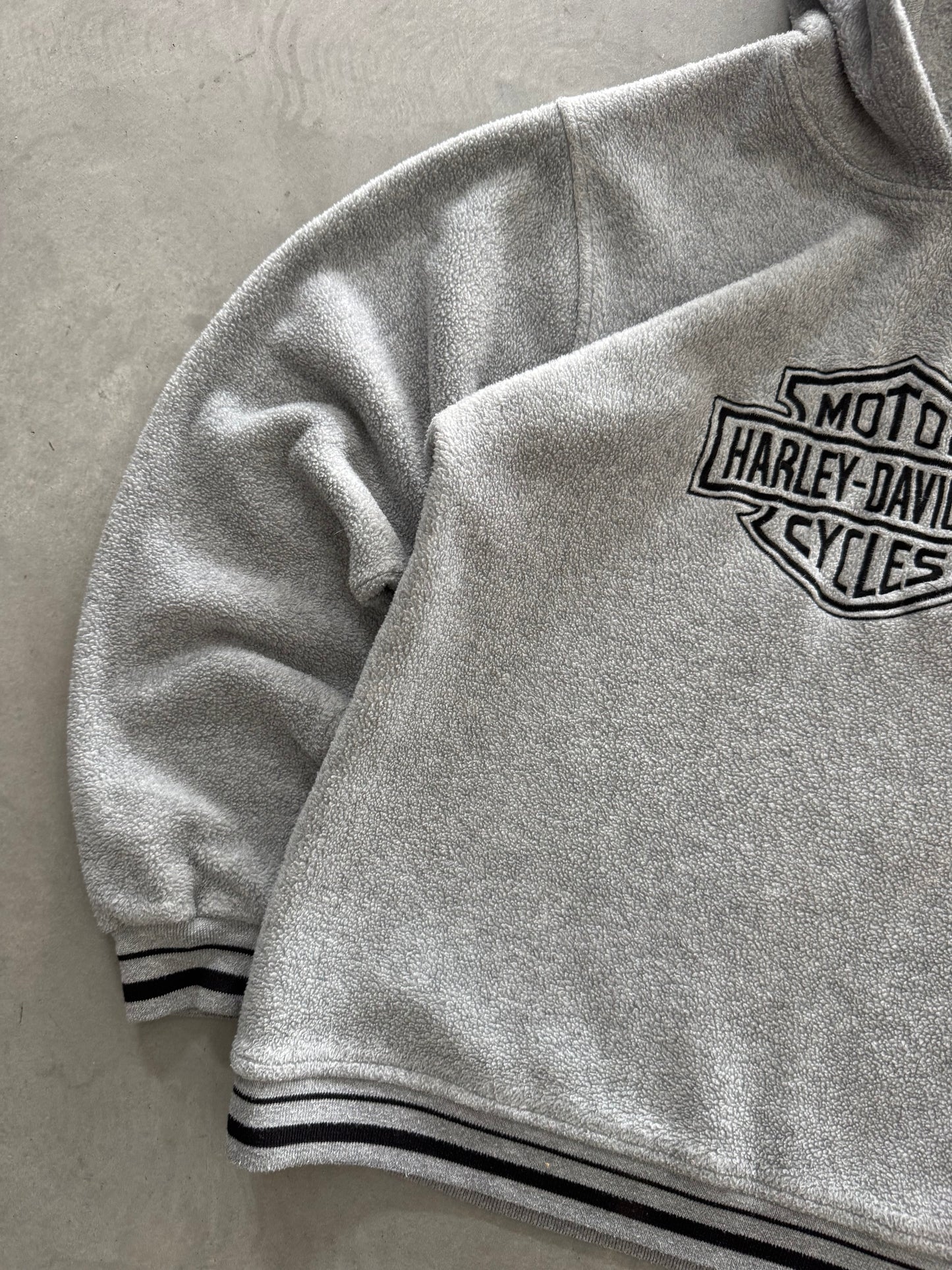 Vintage Harley Davidson Fleece Hoodie - L