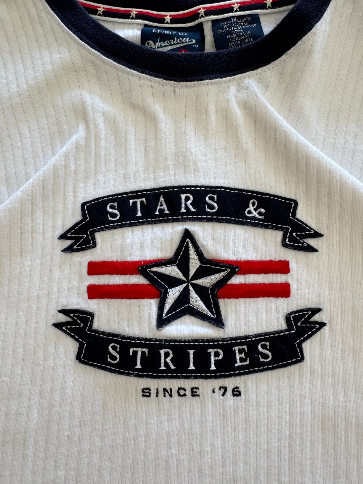Vintage 4th of July Cropped Tee - M