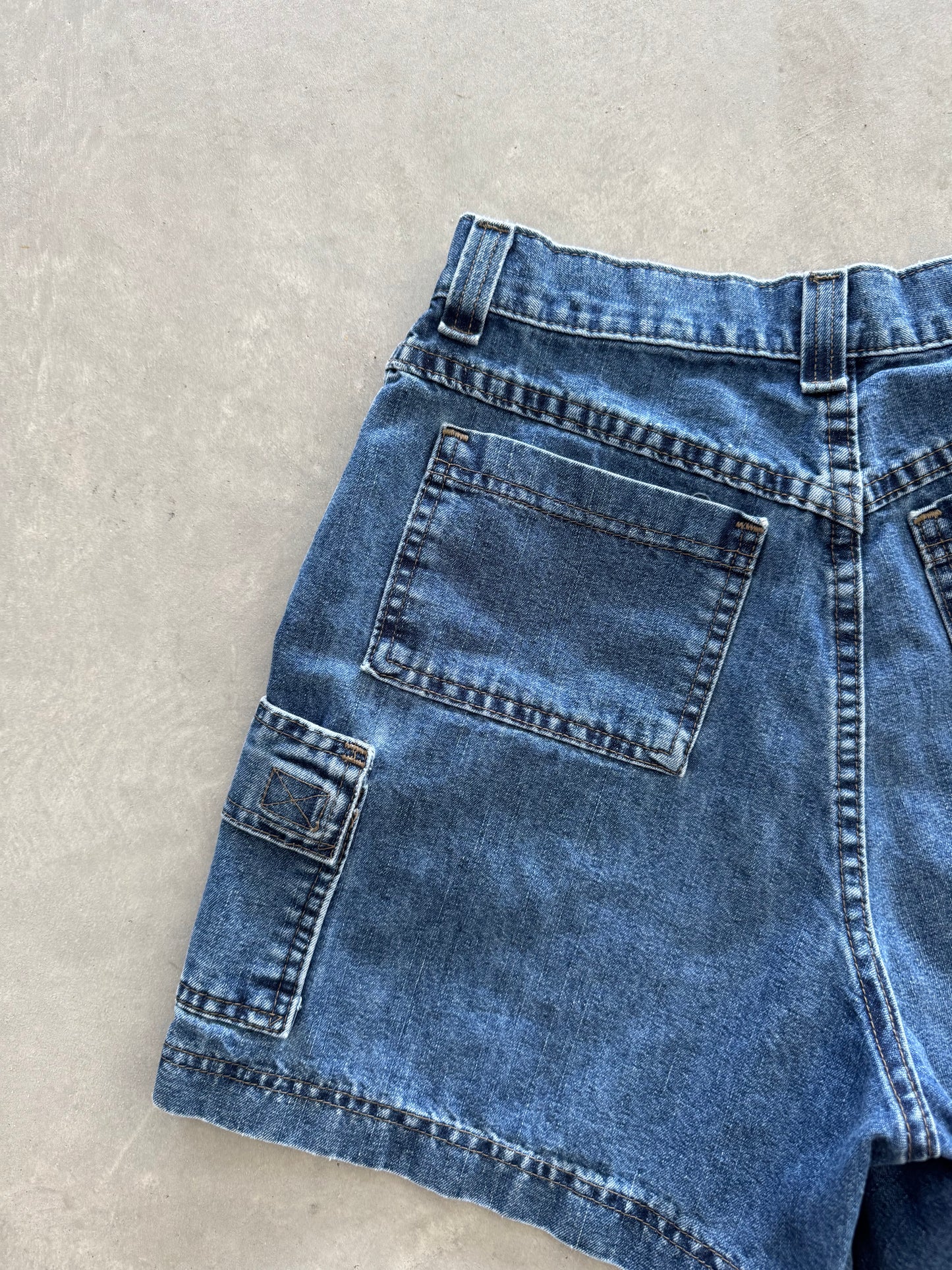 Vintage Riveted Lee Denim Shorts - 27x4.5