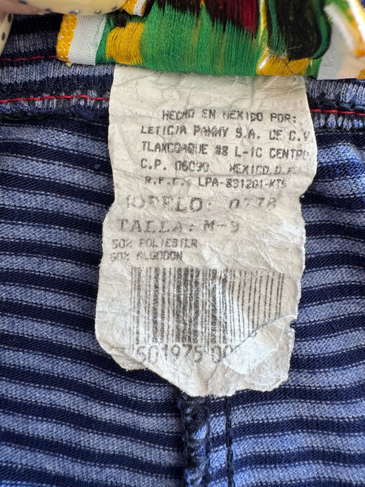 Vintage Striped Mini Shorts - M
