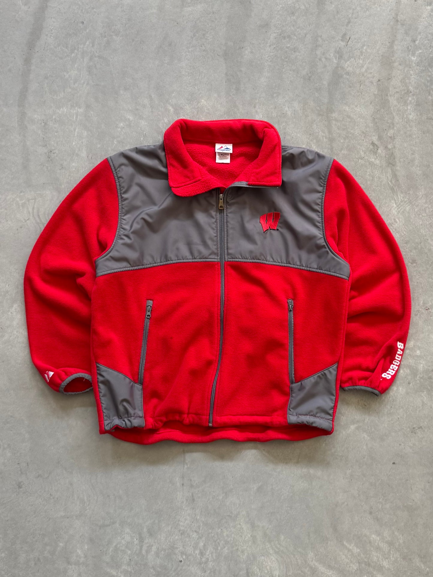 Vintage Wisconsin Badger Fleece Jacket - L