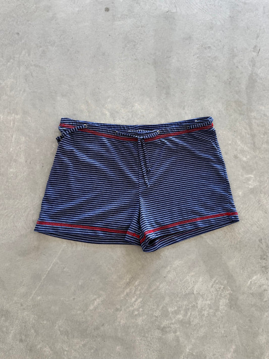 Vintage Striped Mini Shorts - M