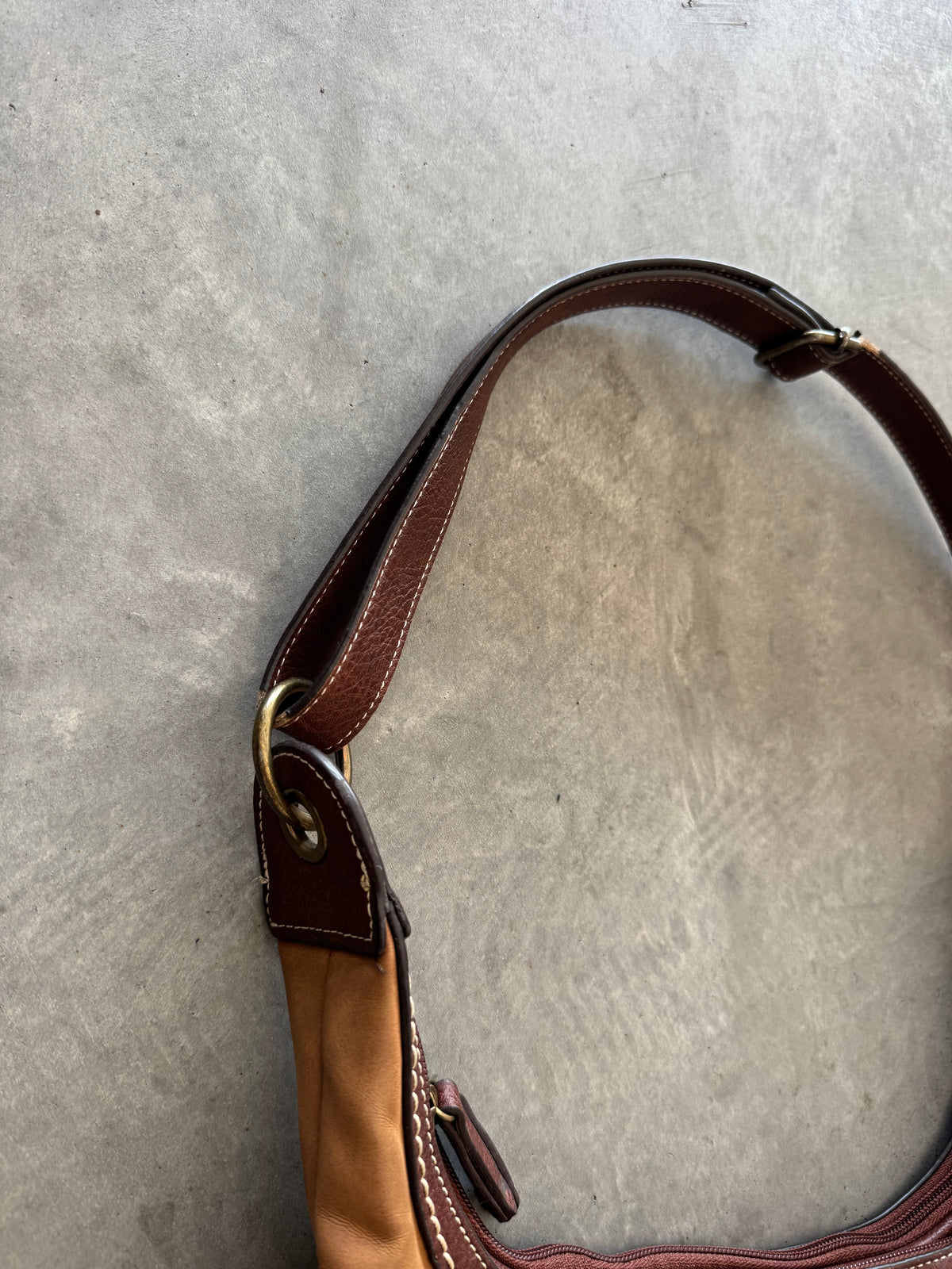 Vintage Concept Faux Suede Leather Purse