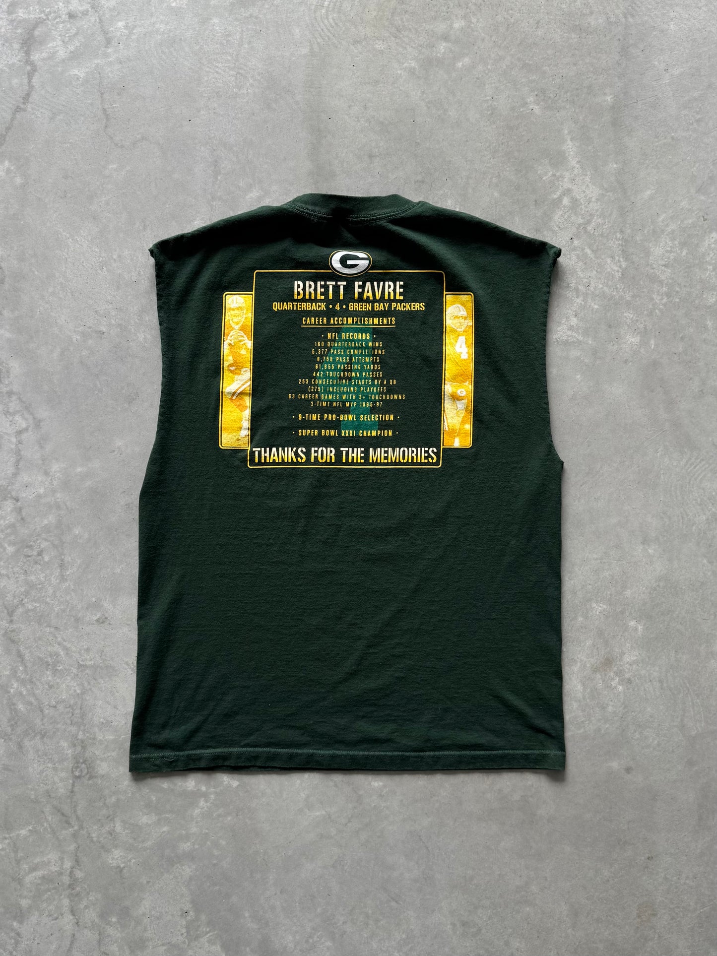 Vintage Packers Brett Favre Cutoff - XL