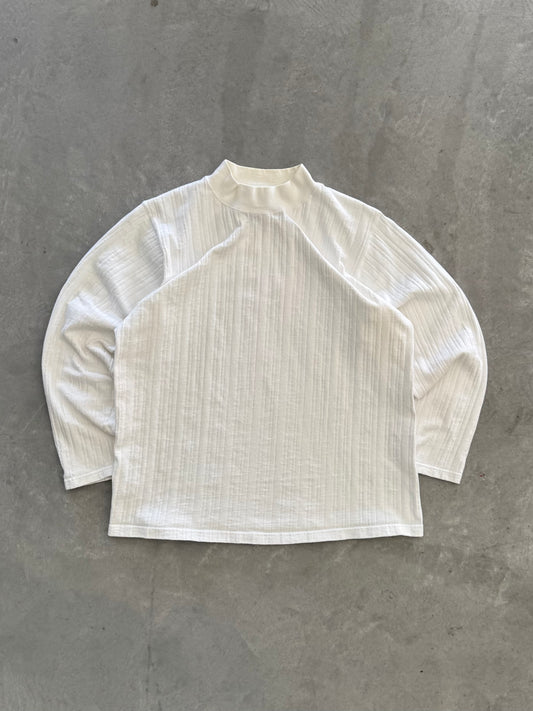 Vintage Lee Textured Mock Neck Long Sleeve - M