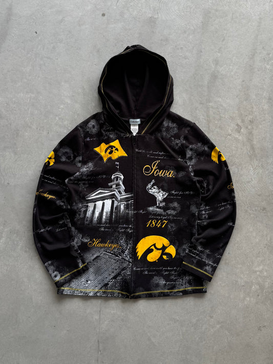 Vintage Iowa Hawkeyes Women’s Zip Up Hoodie - S