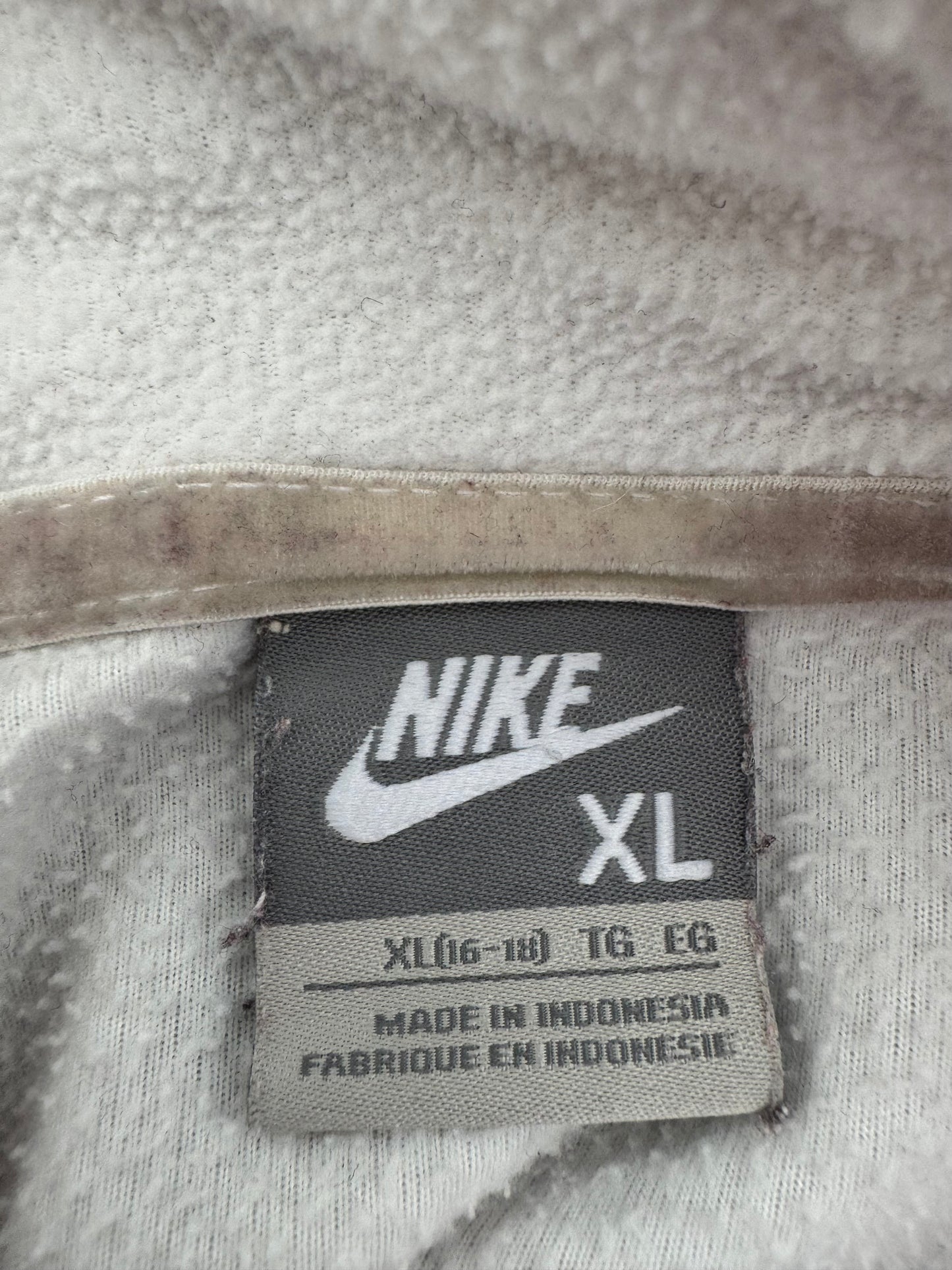 Vintage 00s Nike Women’s Fleece Zip Up Hoodie - L