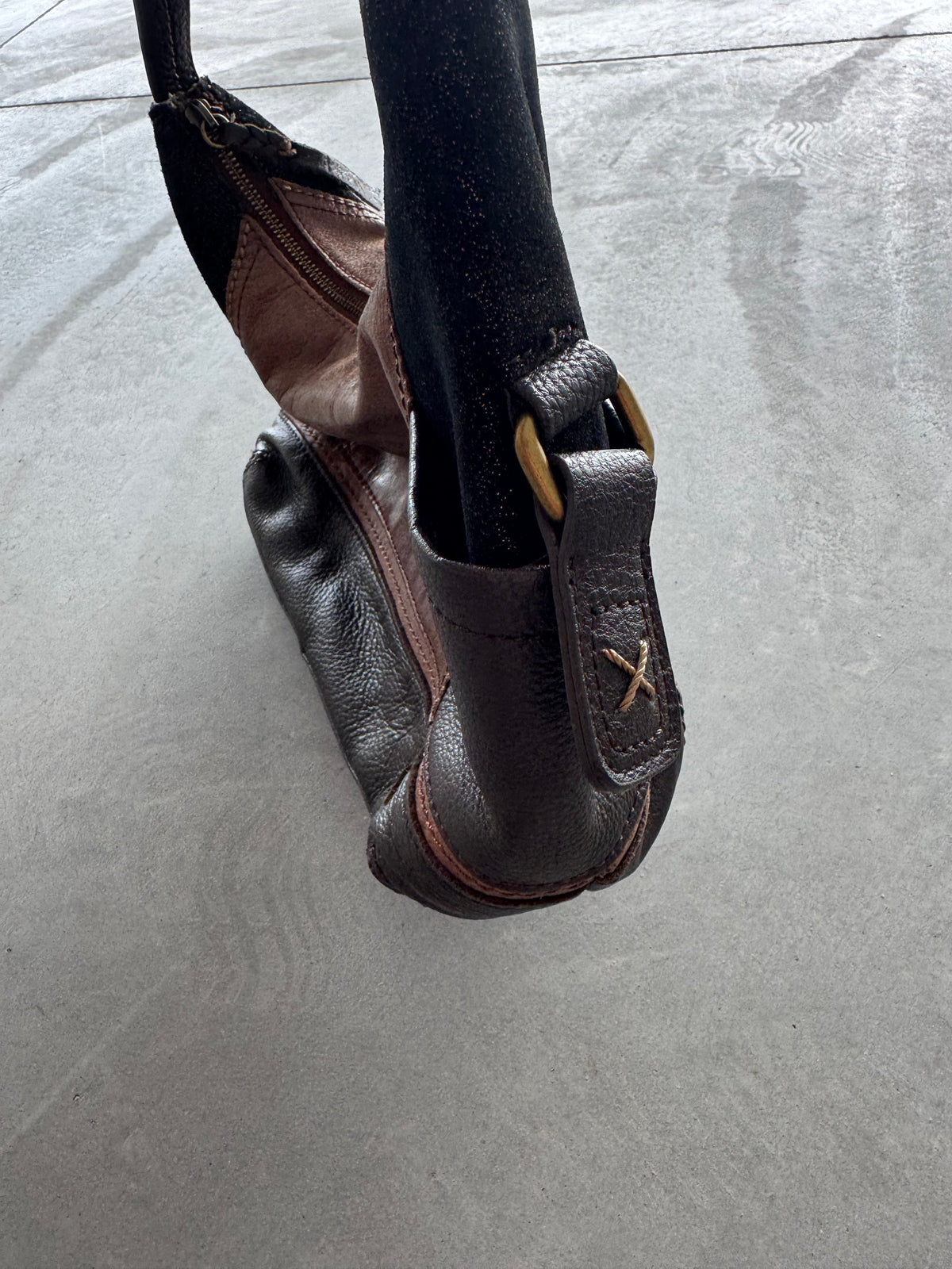 Vintage The Sak Leather Patchwork Purse