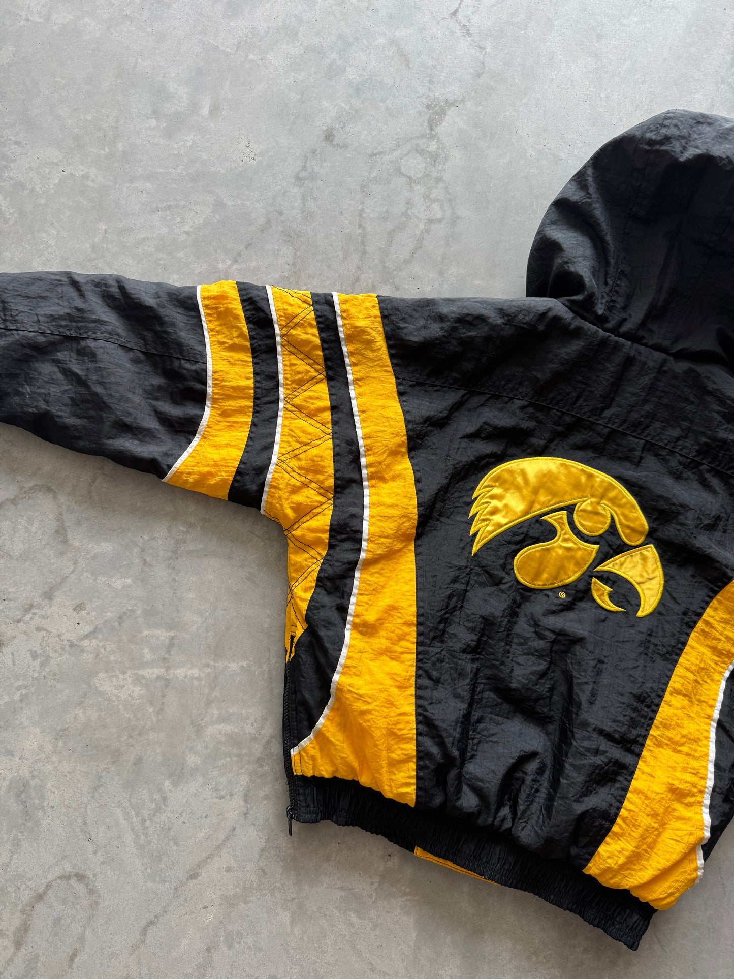 Vintage 90s Iowa Hawkeyes Starter Coat - S