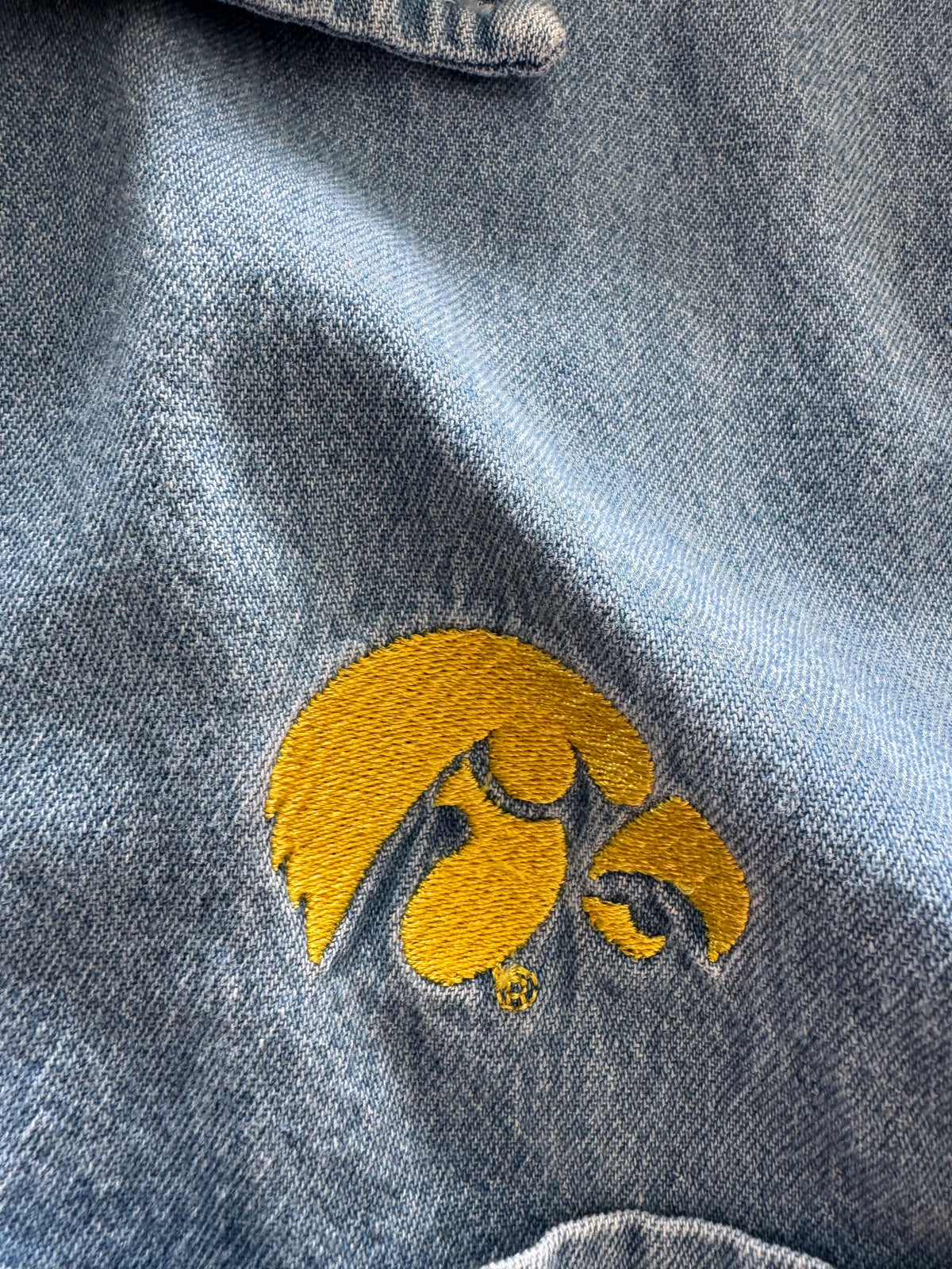 Vintage Iowa Hawkeyes Denim Jacket - XL