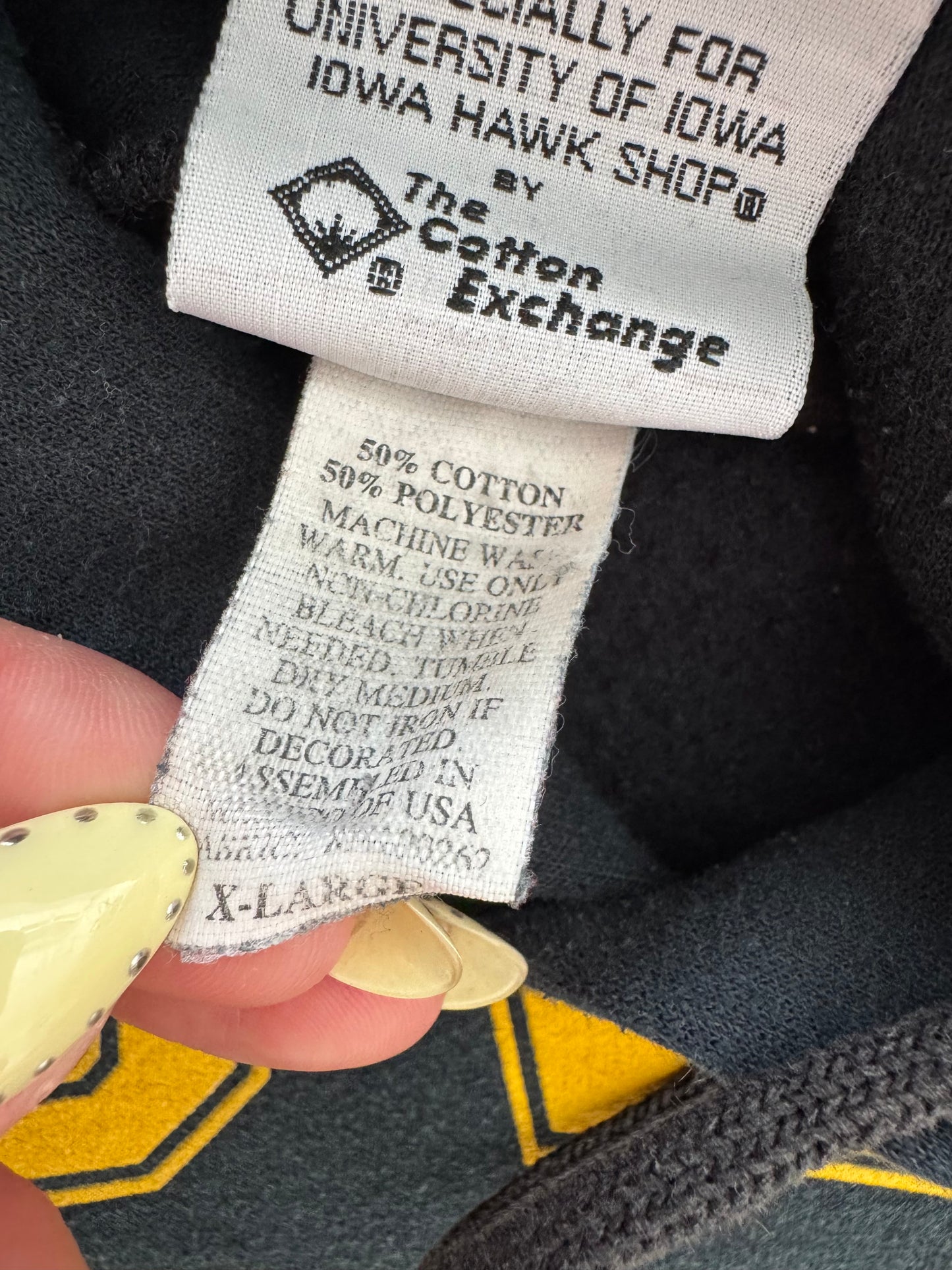 Vintage Iowa Hawkeyes Hoodie - XL