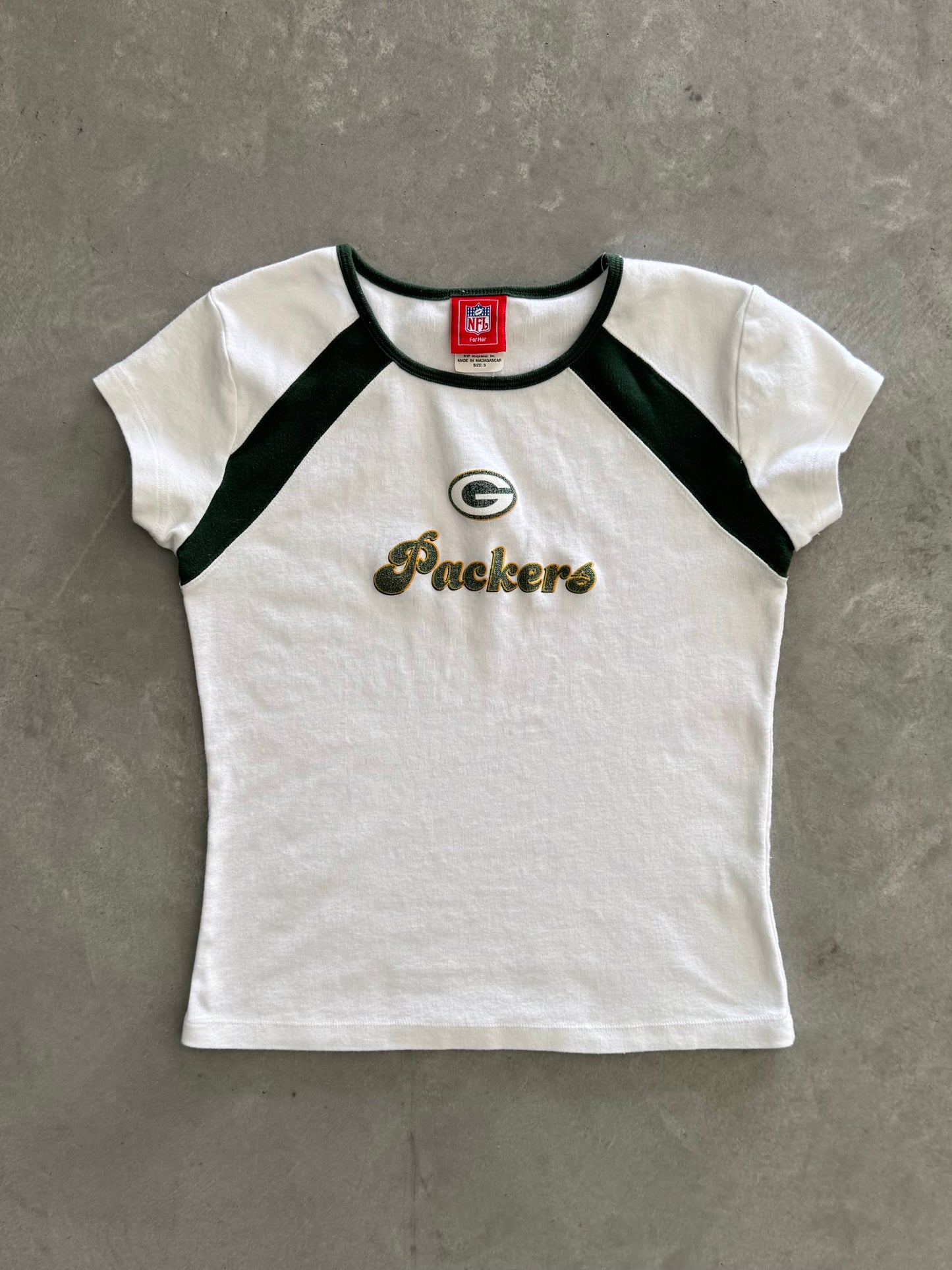 Vintage Green Bay Packers Women’s Baby Tee - S