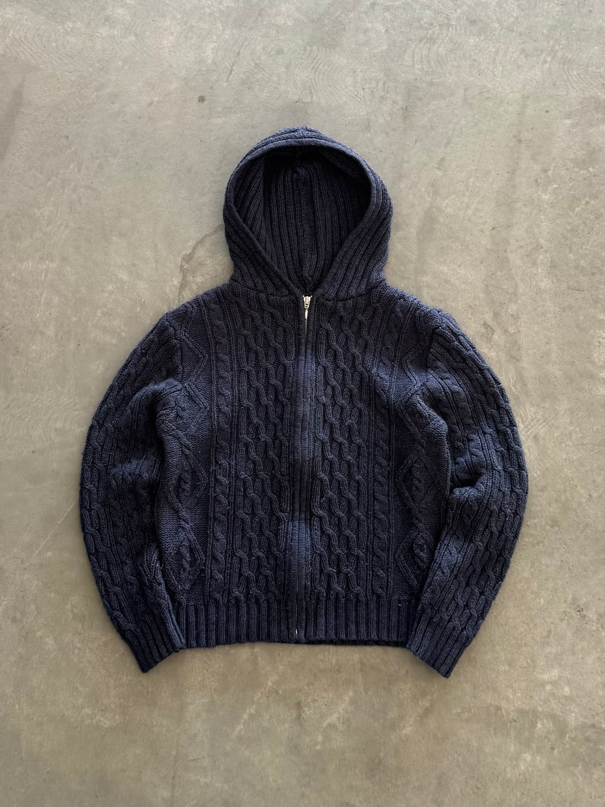Vintage Knit Women’s Zip Up Hoodie - M