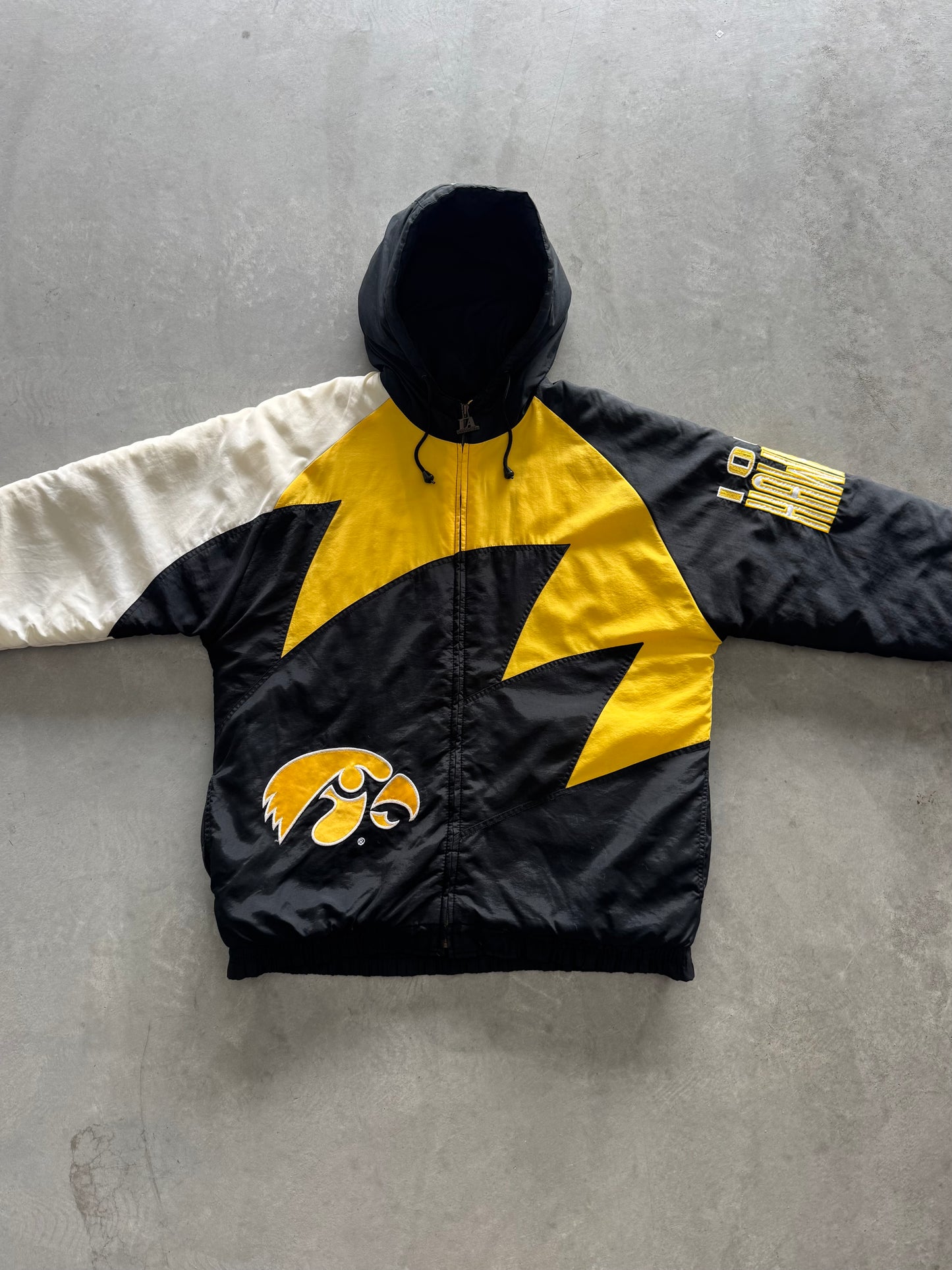 Vintage 90s Iowa Hawkeyes Coat - L