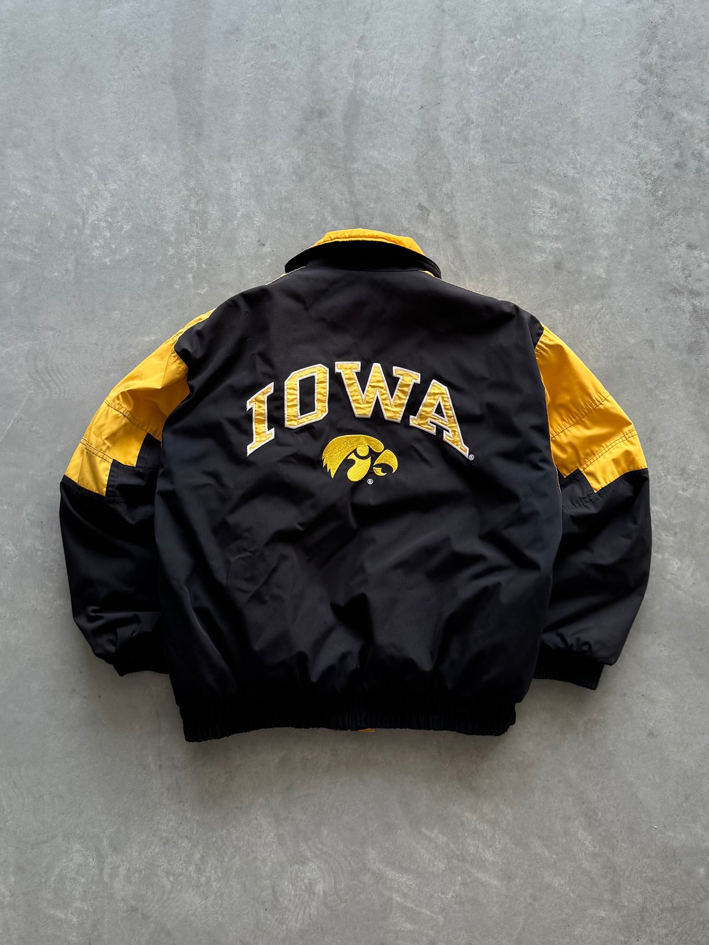 Vintage 90s Logo 7 Iowa Hawkeyes Coat - L