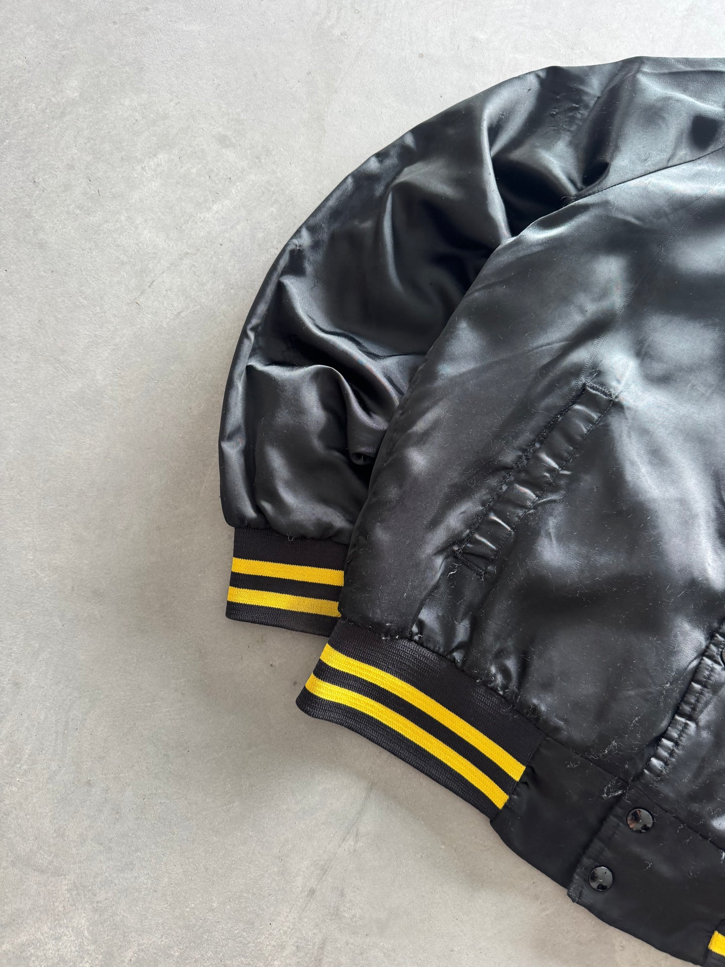 Vintage 80s Iowa Hawkeyes Satin Jacket - M