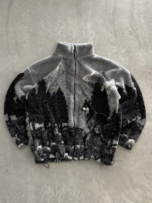 Vintage 90s Fleece Zip Up - L