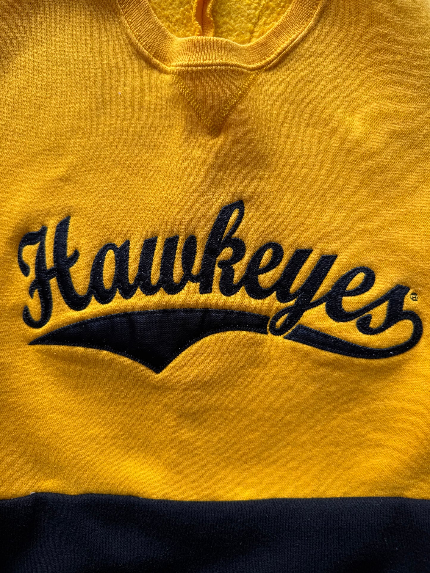 Vintage Iowa Hawkeyes Cropped Sweatshirt - S