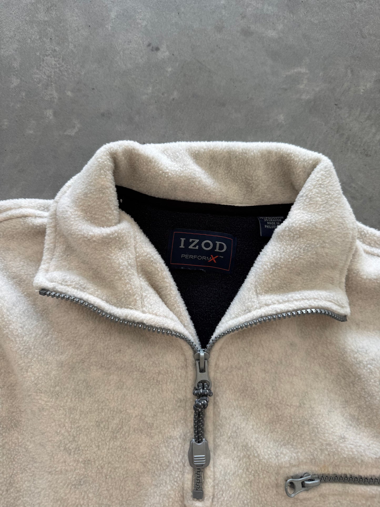 Vintage Izod Fleece Quarter Zip - M