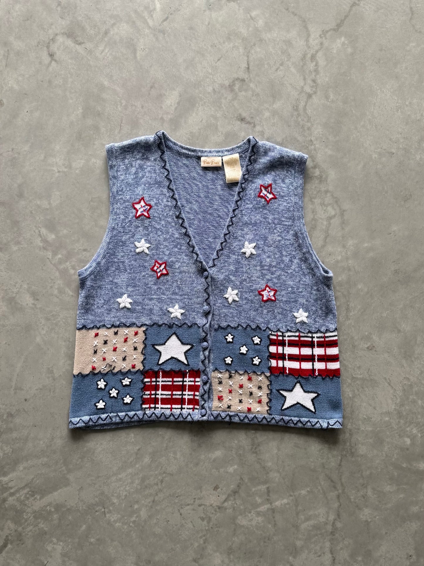 Vintage 4th of July Vest - XL