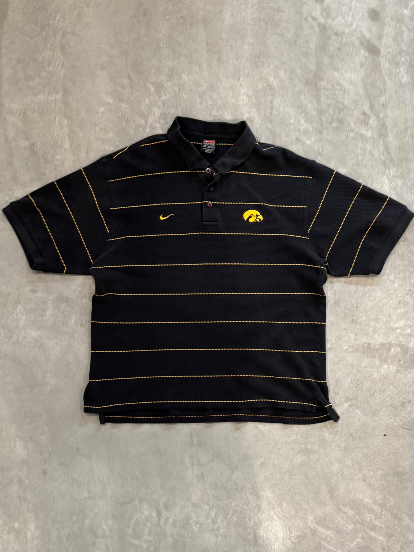 Vintage 90s Nike Iowa Hawkeyes Polo - XL