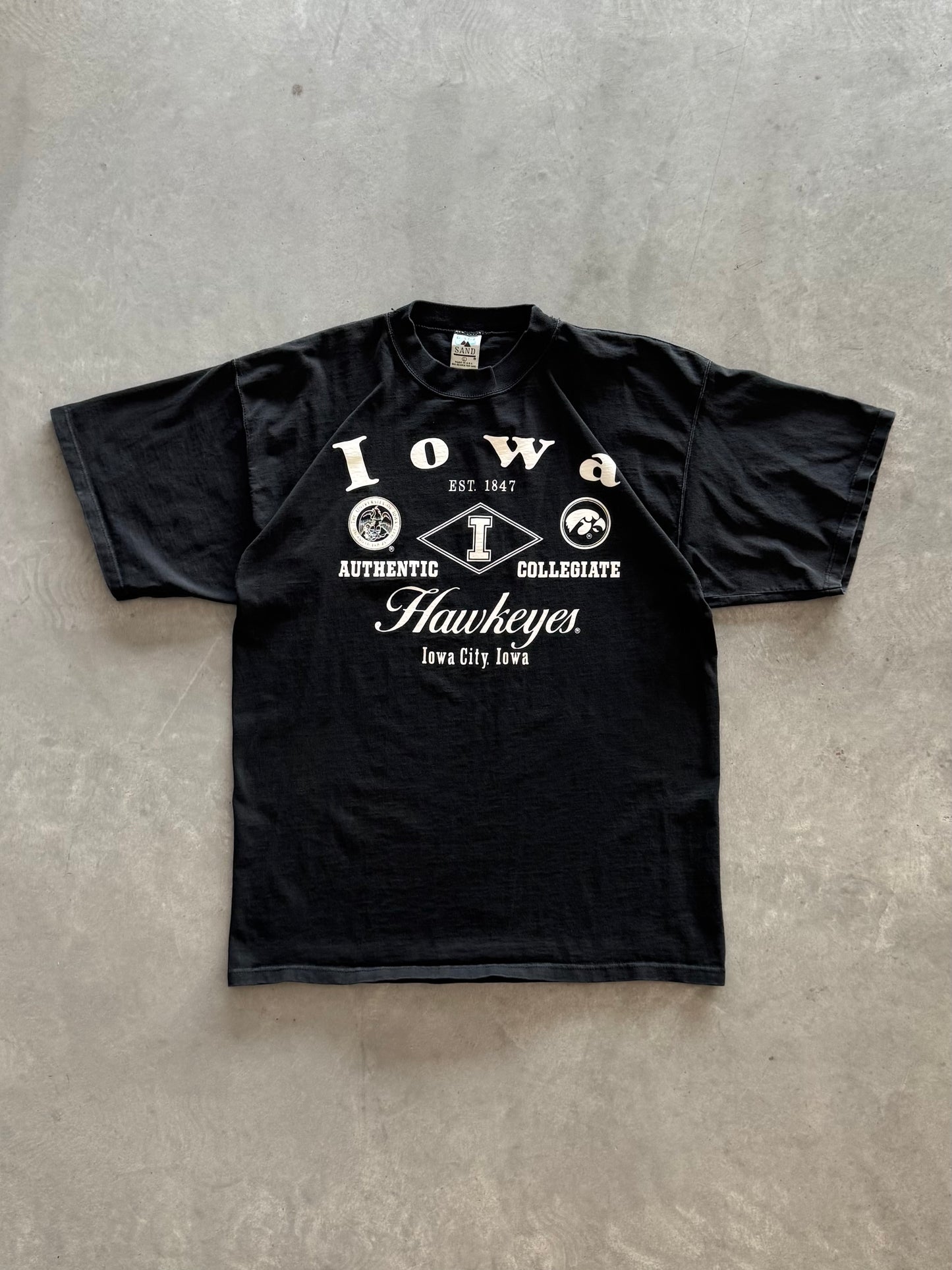 Vintage 80s Iowa Hawkeyes Tee - L