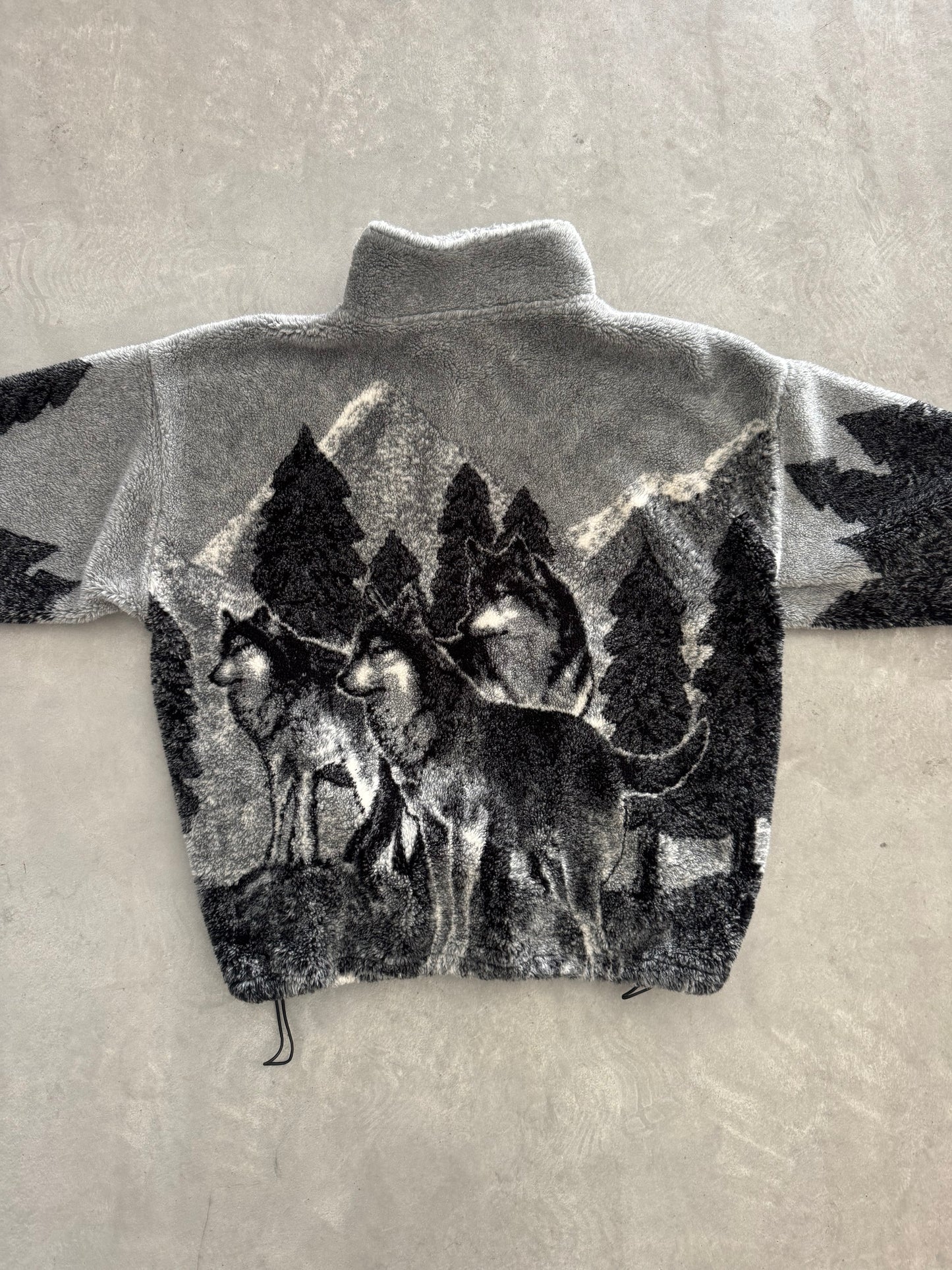 Vintage 90s Fleece Zip Up - L