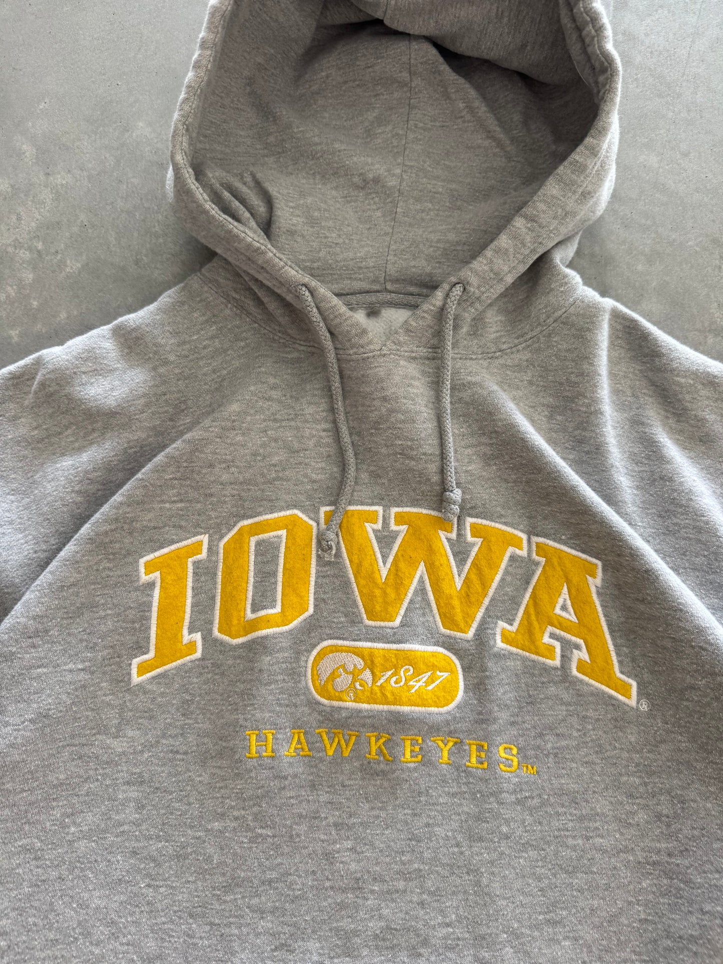 Vintage Iowa Hawkeyes Hoodie - L