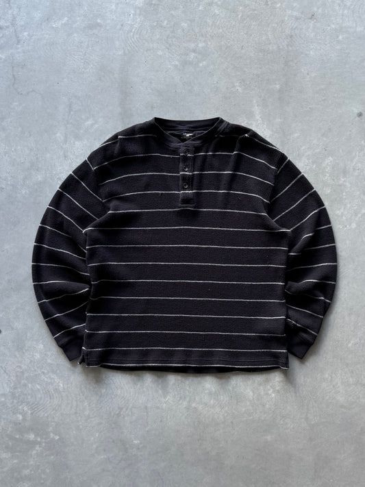 Vintage Striped St. John’s Bay Waffle Knit Longsleeve - M