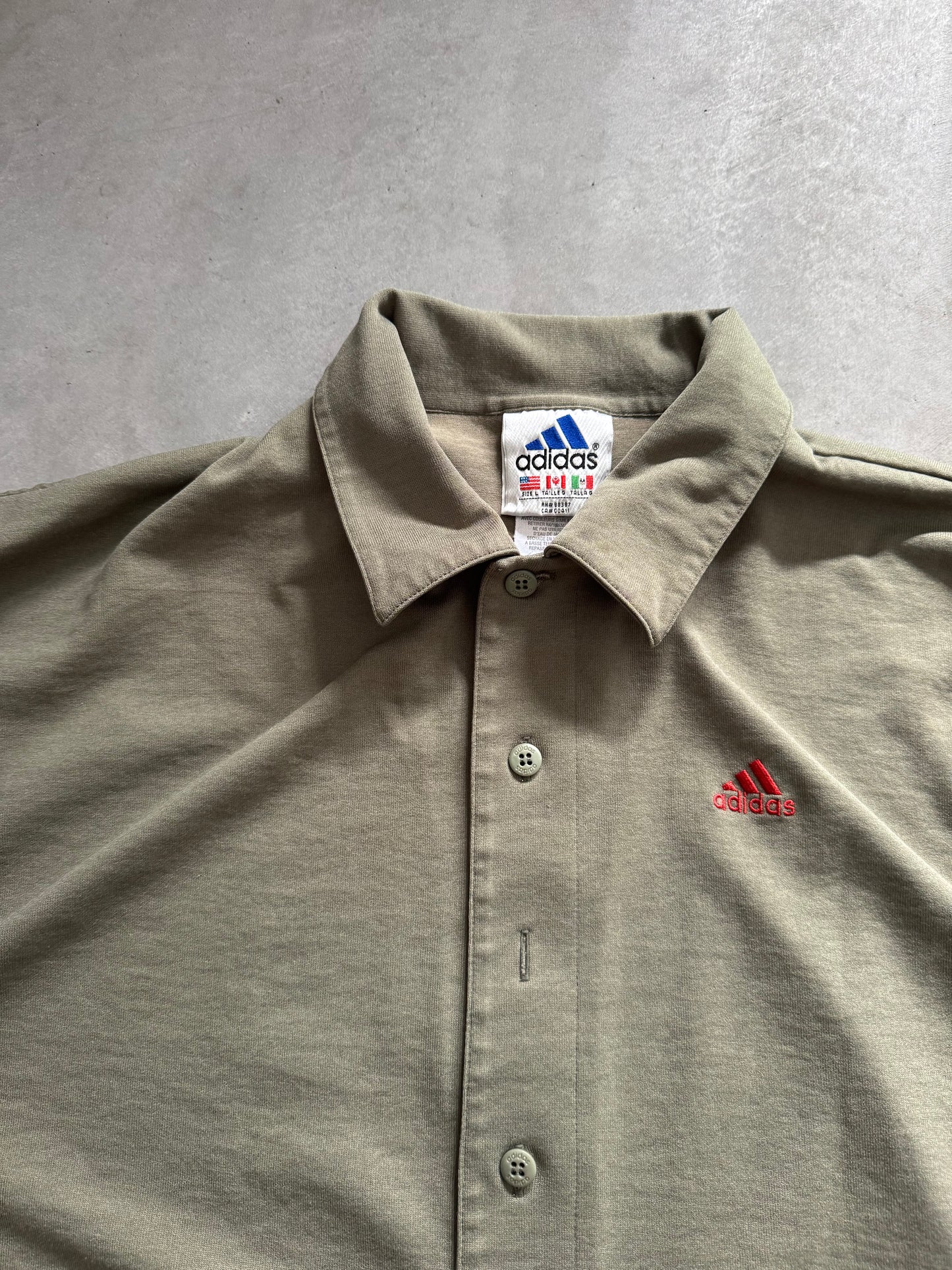 Vintage 90s Adidas Polo - L