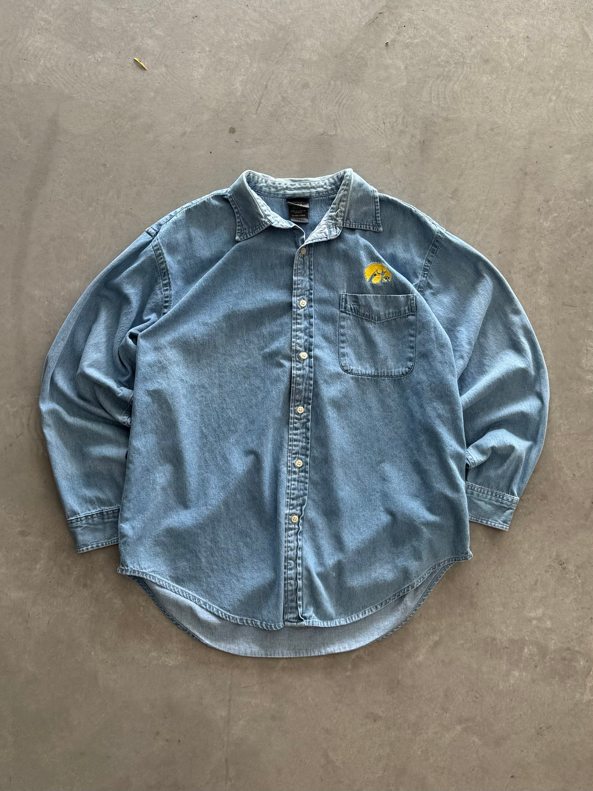 Vintage Iowa Hawkeyes Denim Jacket - XL